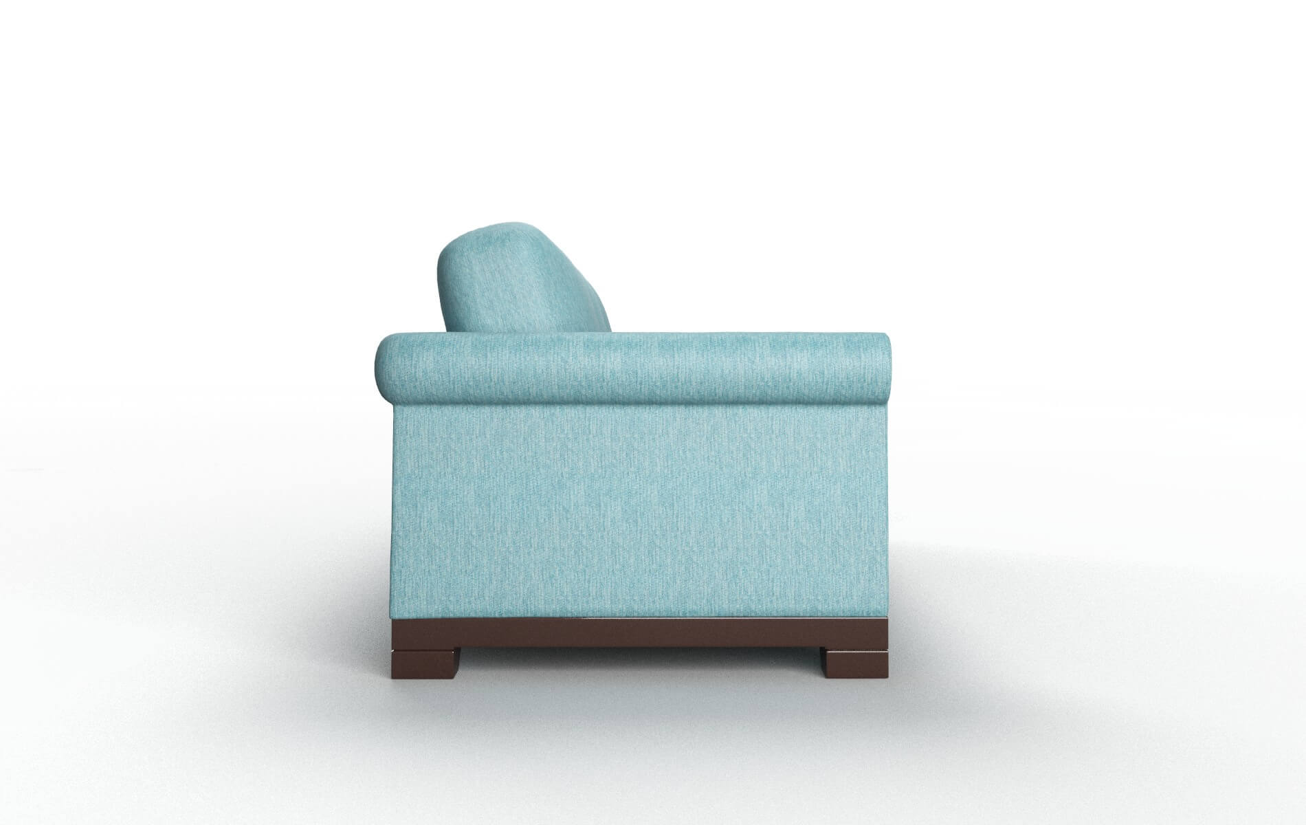 Denver Lana Peacock Sofa espresso legs 3