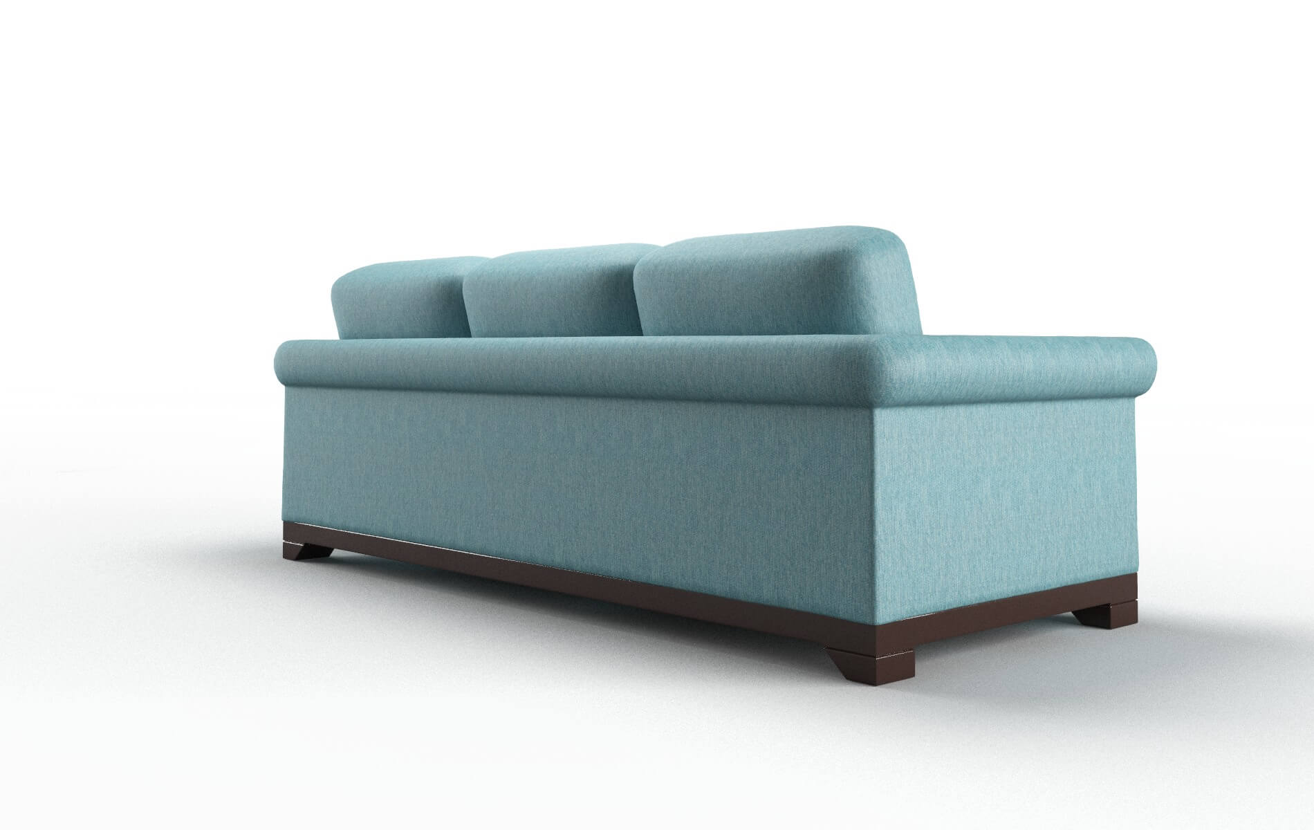 Denver Lana Peacock Sofa espresso legs 5
