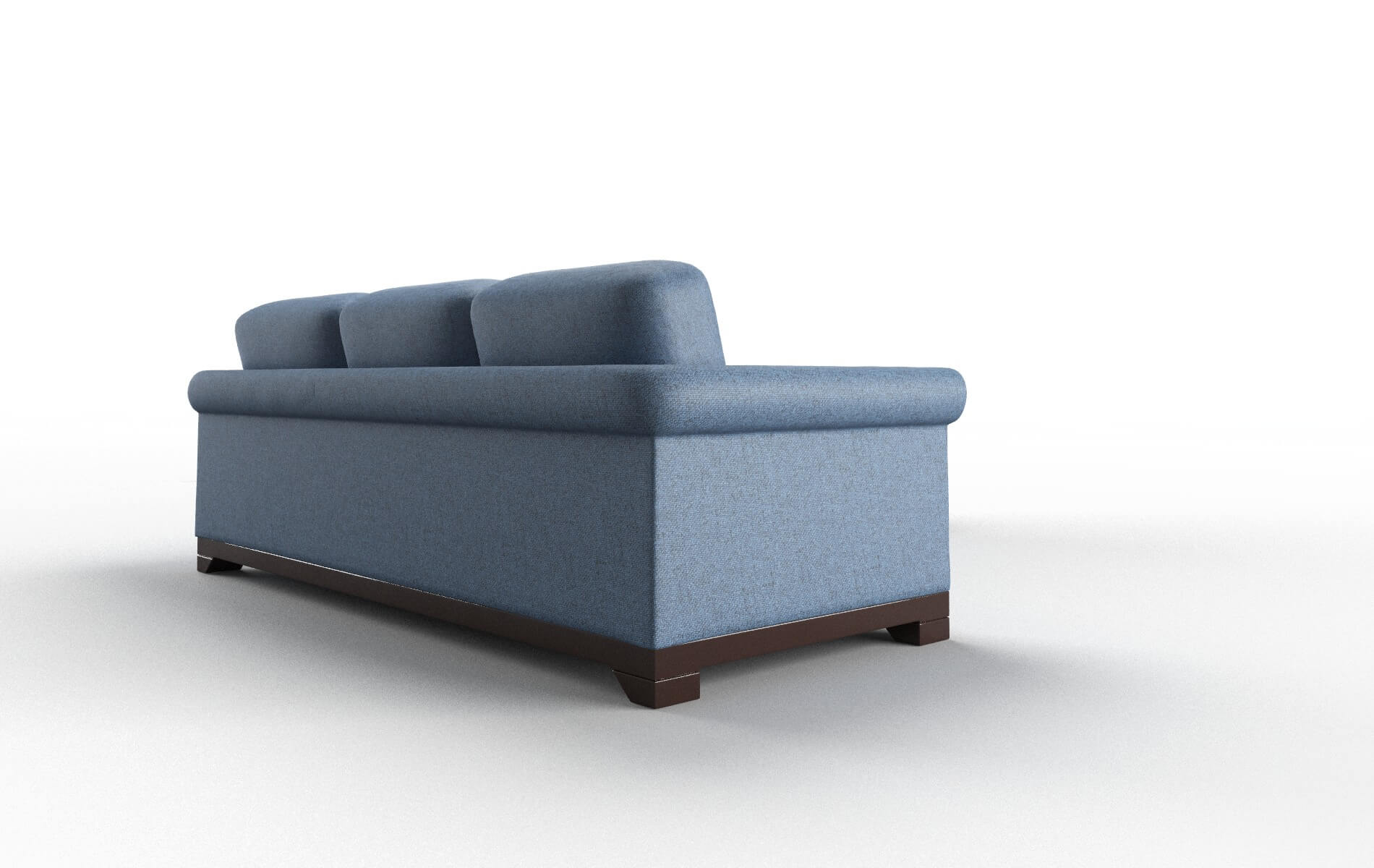 Denver Leslie Indigo Sectional espresso legs 3