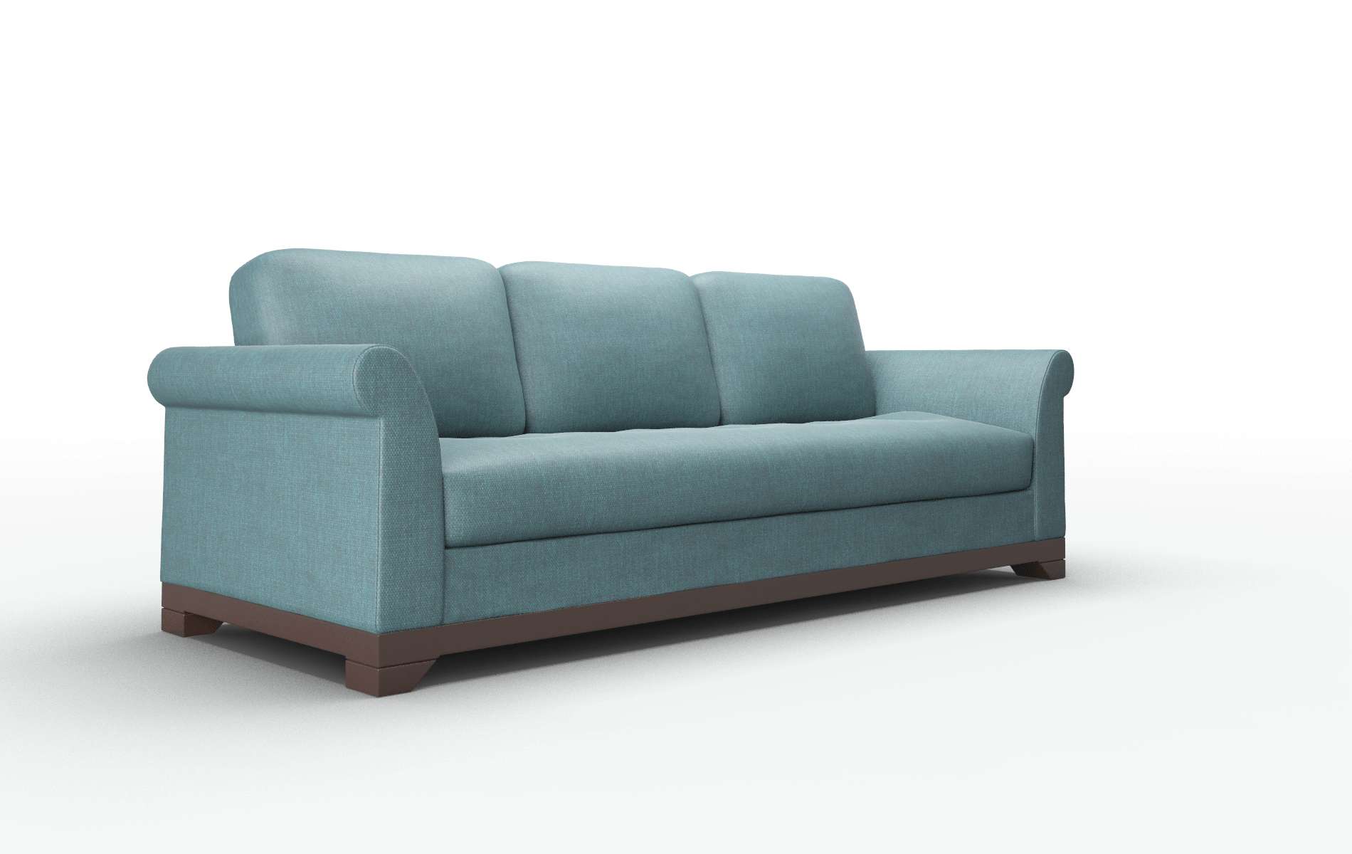 Denver Leslie Peacock Sofa espresso legs 2