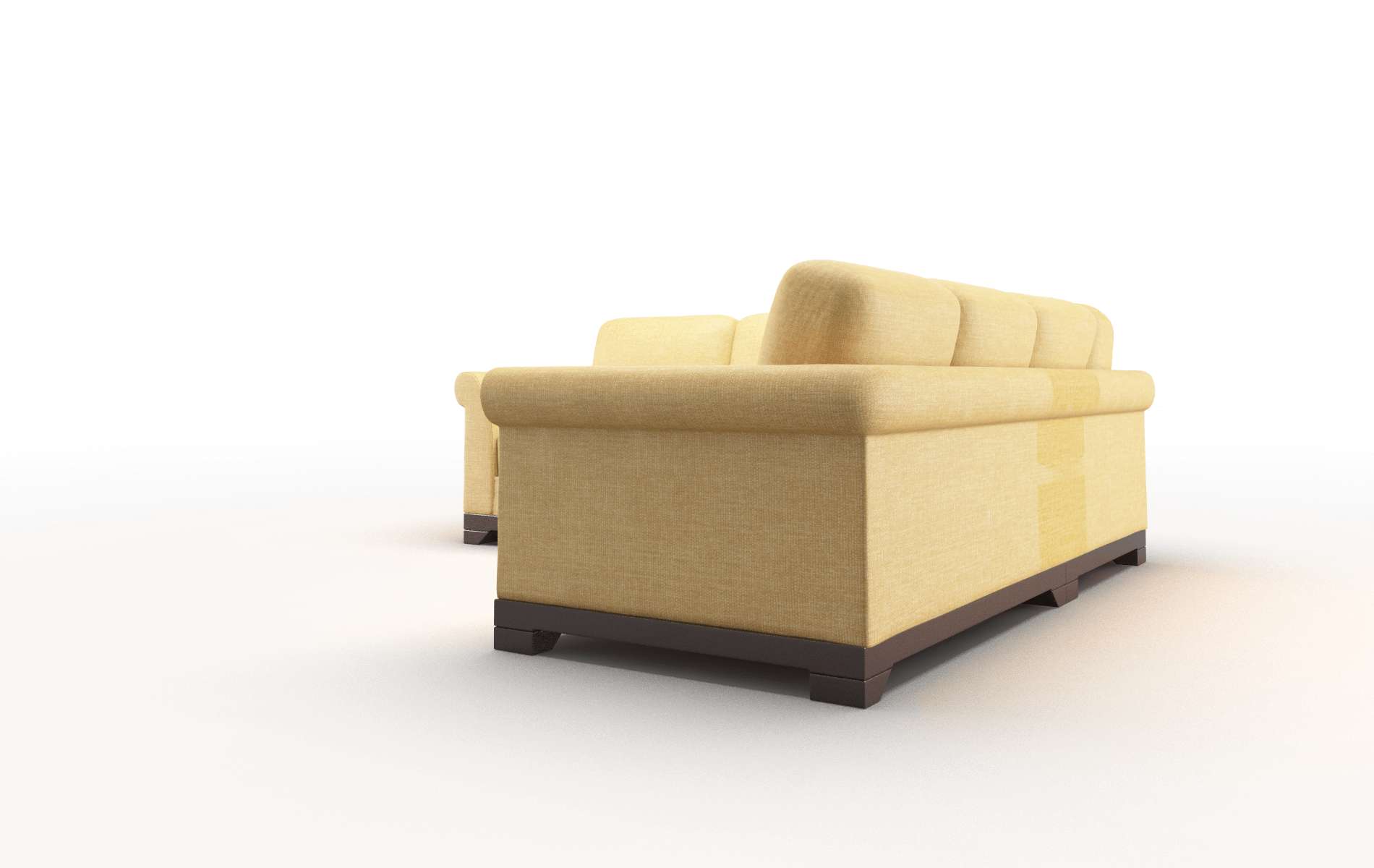 Denver Leslie Saffron Sectional espresso legs 4