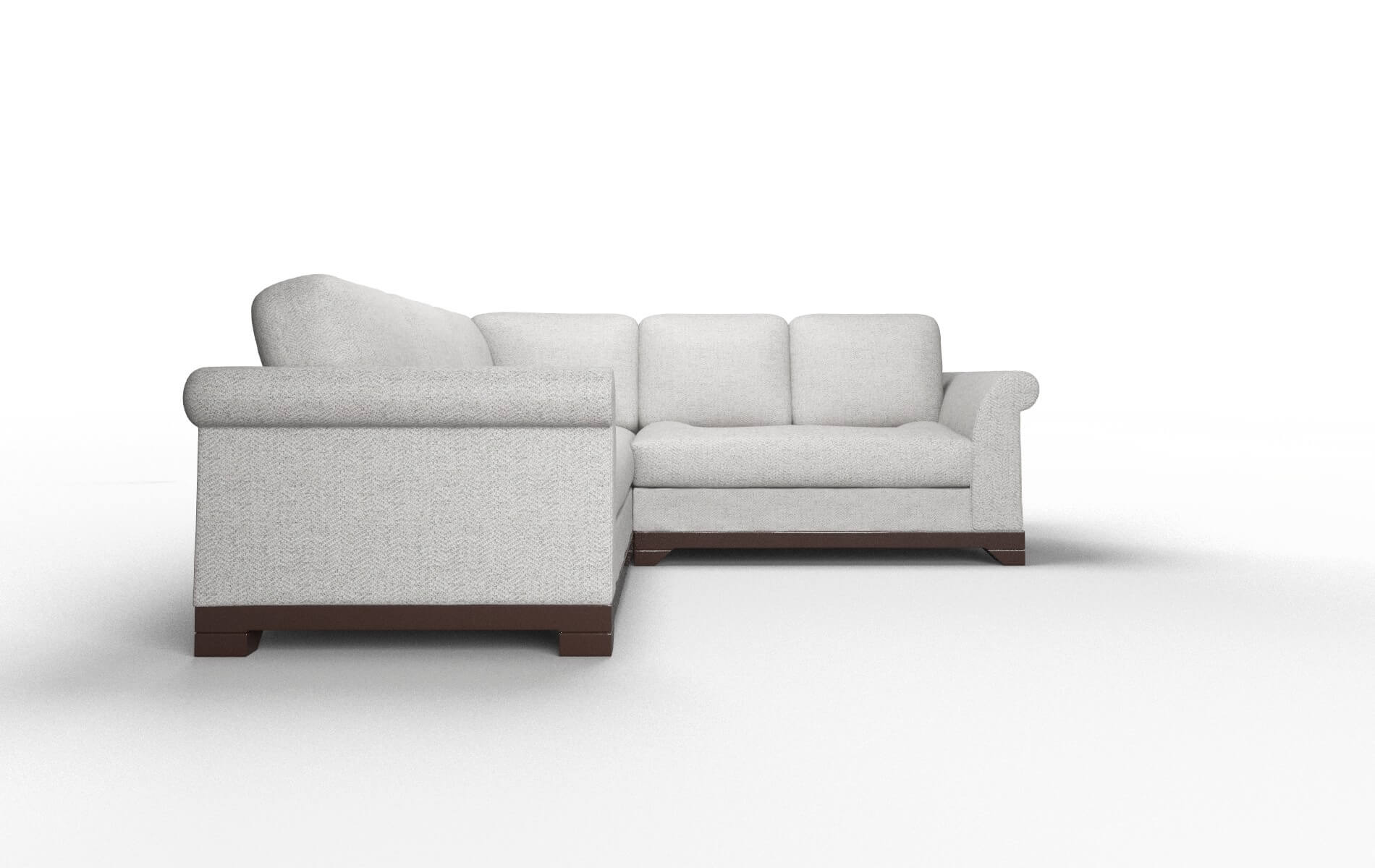 Denver Malibu Dove Sectional espresso legs 2