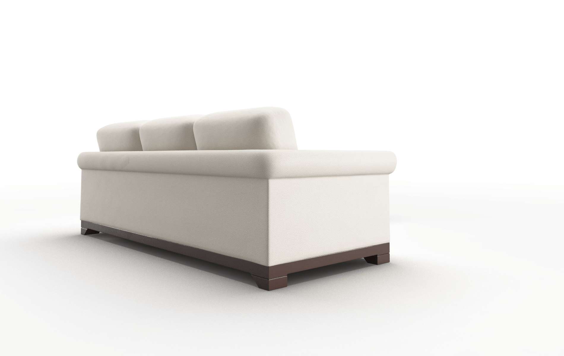 Denver Malibu Linen Sectional espresso legs 3