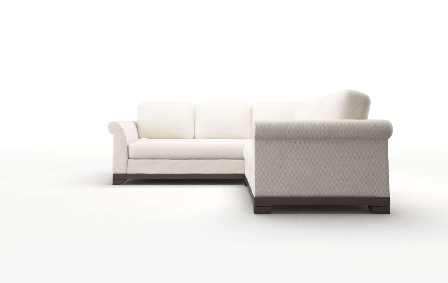 Denver Malibu Linen Sectional espresso legs 5