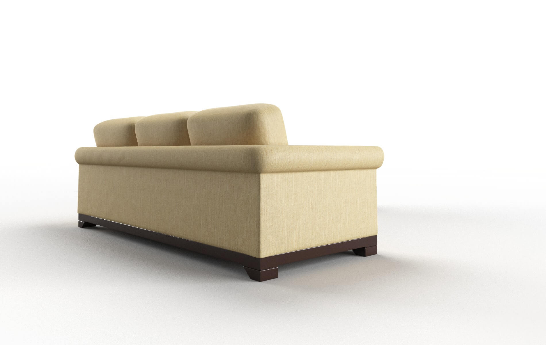 Denver Malibu Maize Sectional espresso legs 3