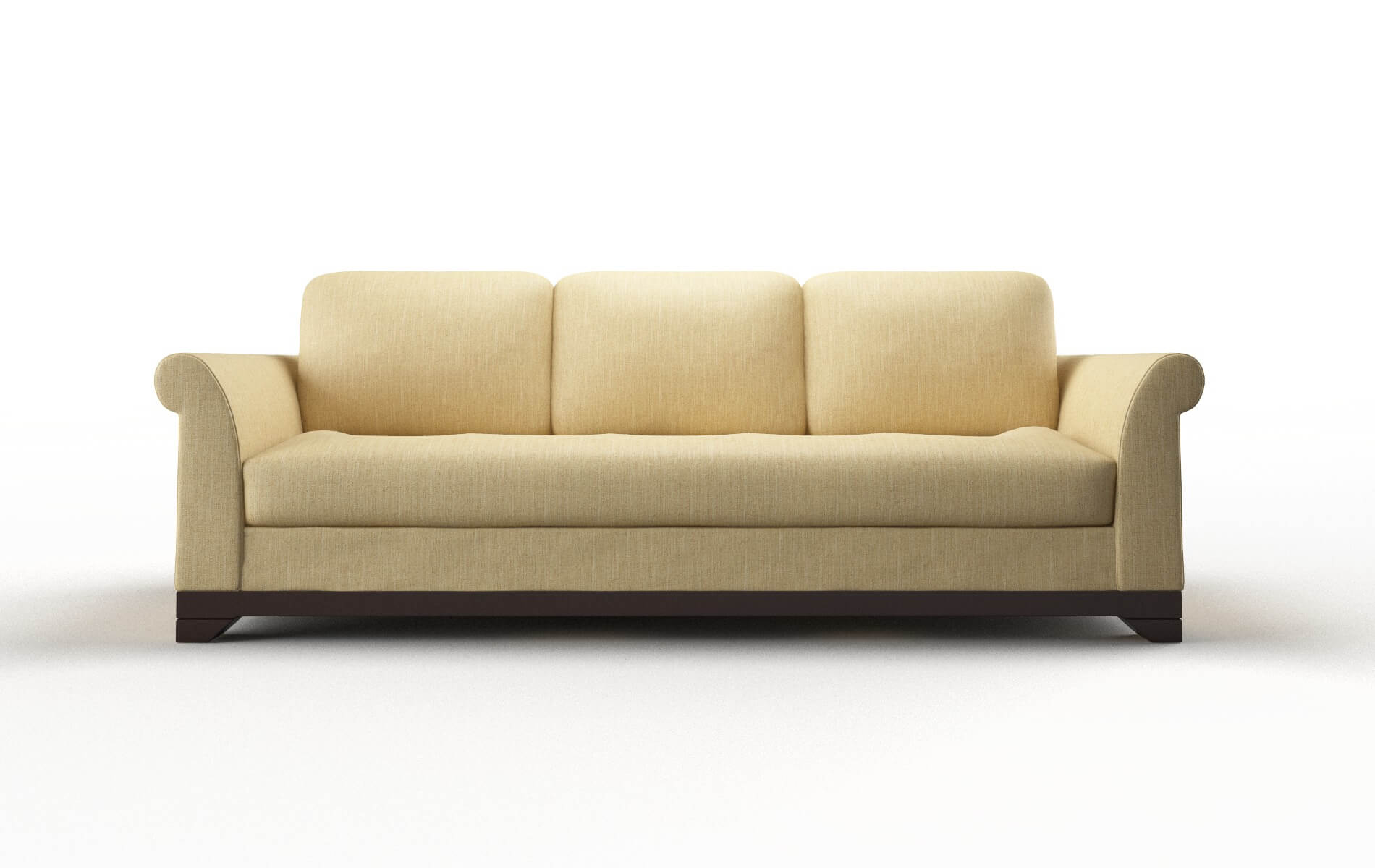 Denver Malibu maize Sofa Espresso Legs  1