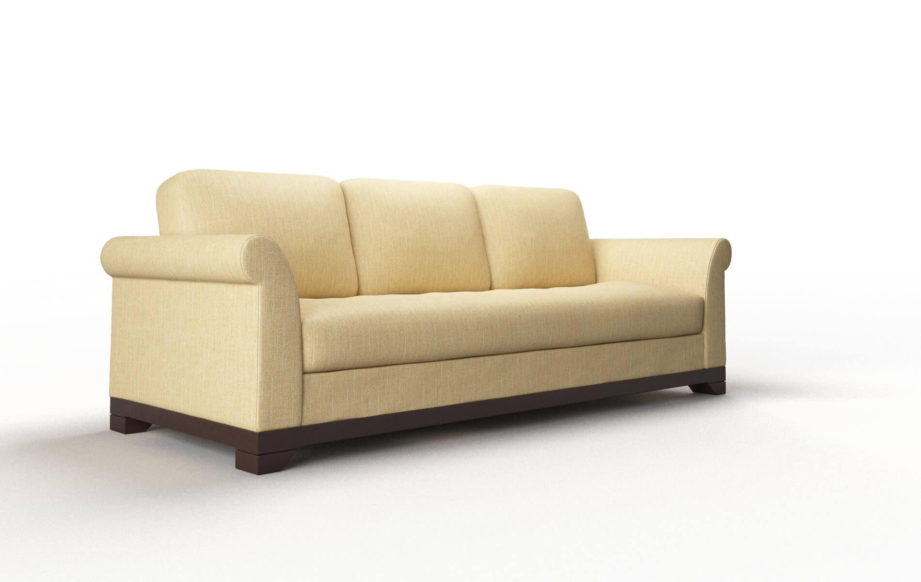Denver Malibu Maize Sofa espresso legs 2