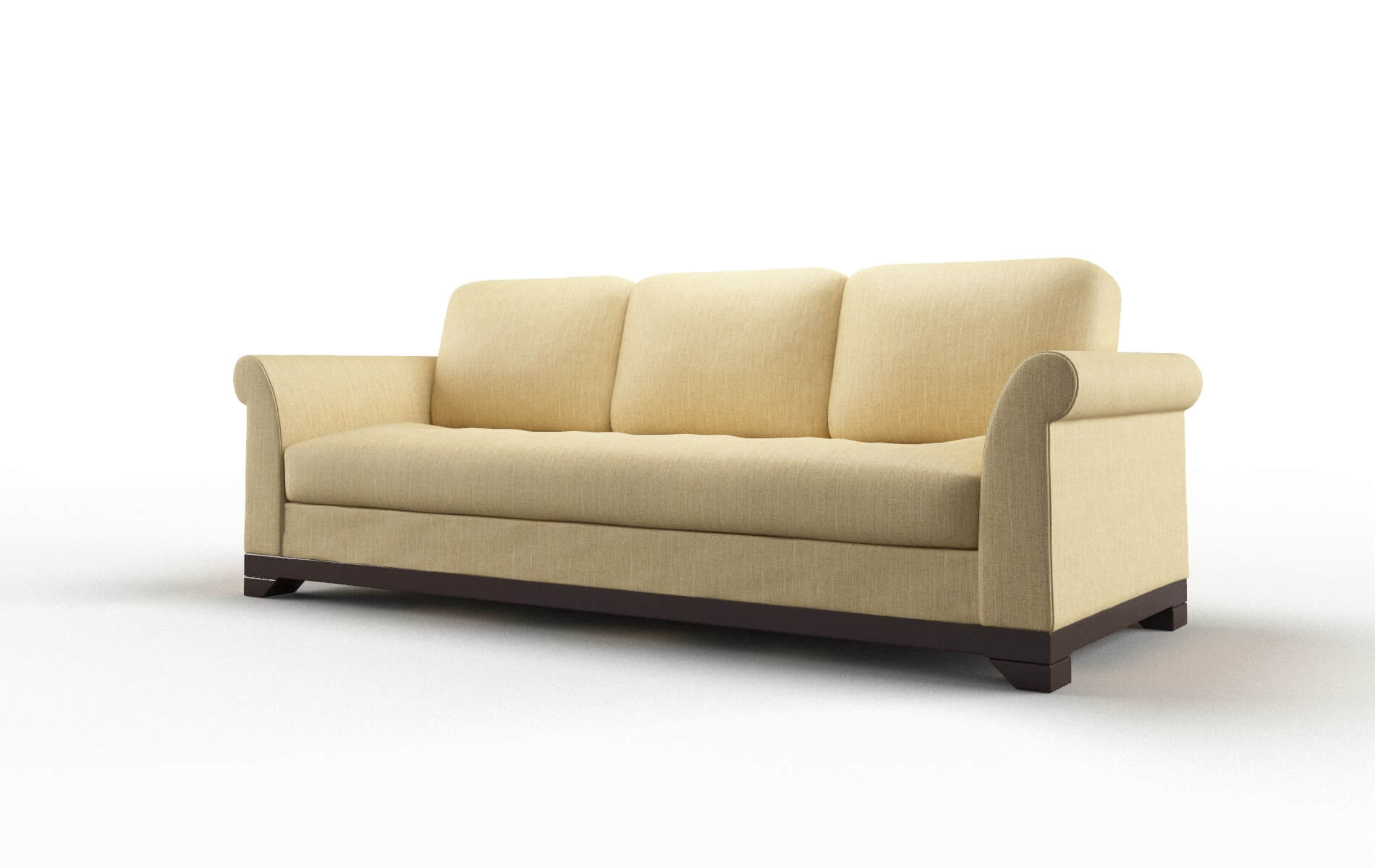 Denver Malibu Maize Sofa espresso legs 4