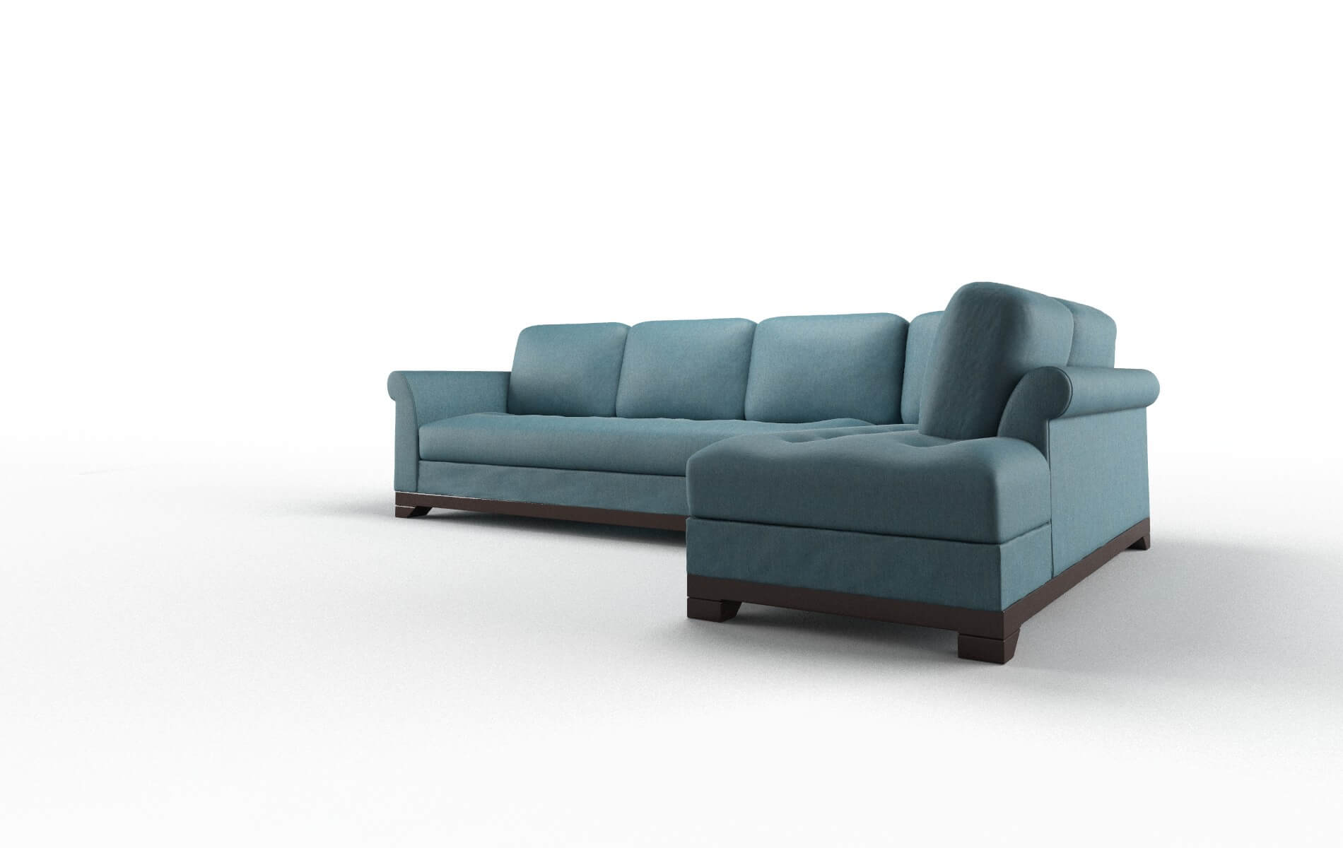 Denver Merit Peacock Panel espresso legs 4