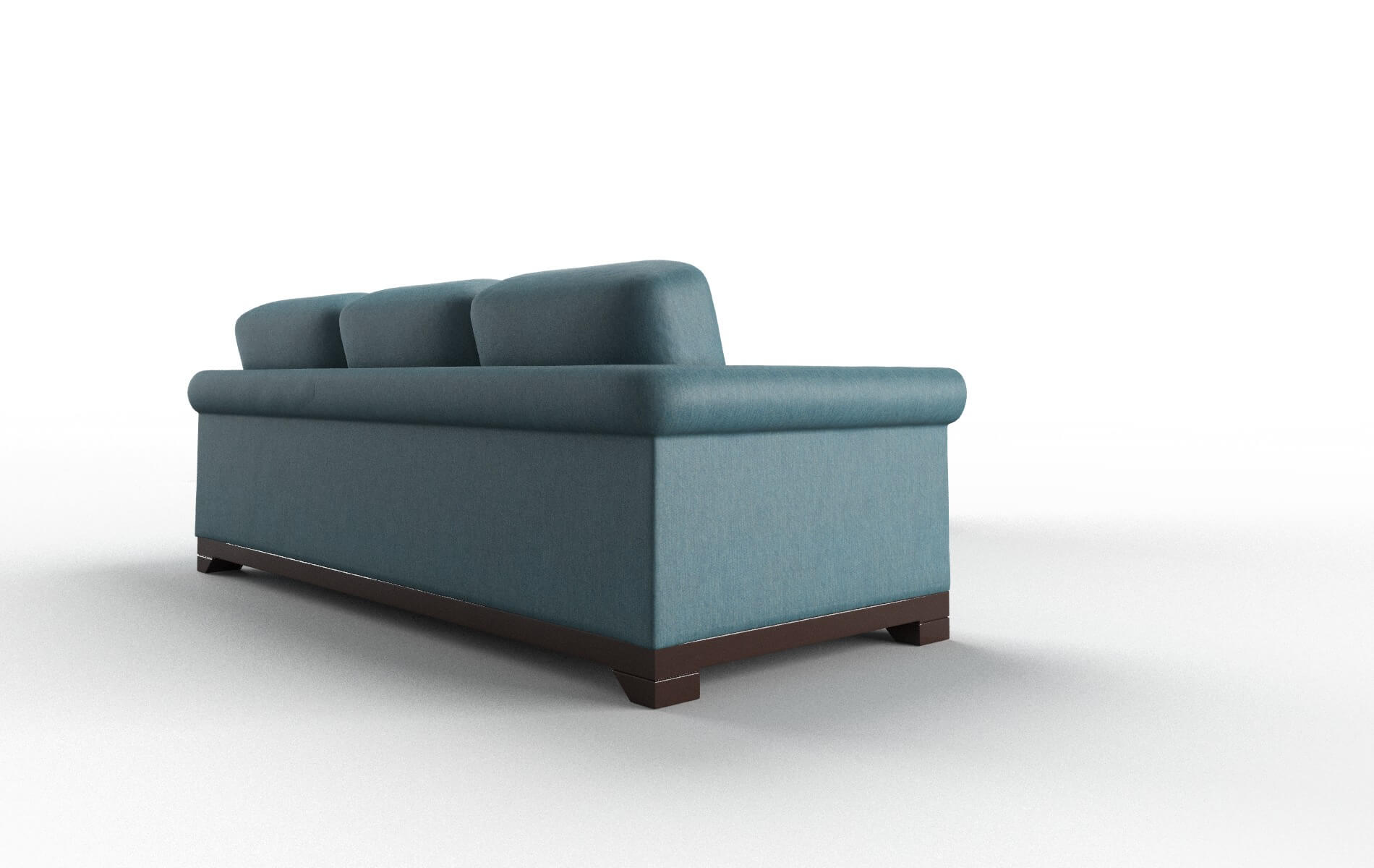Denver Merit Peacock Sectional espresso legs 3