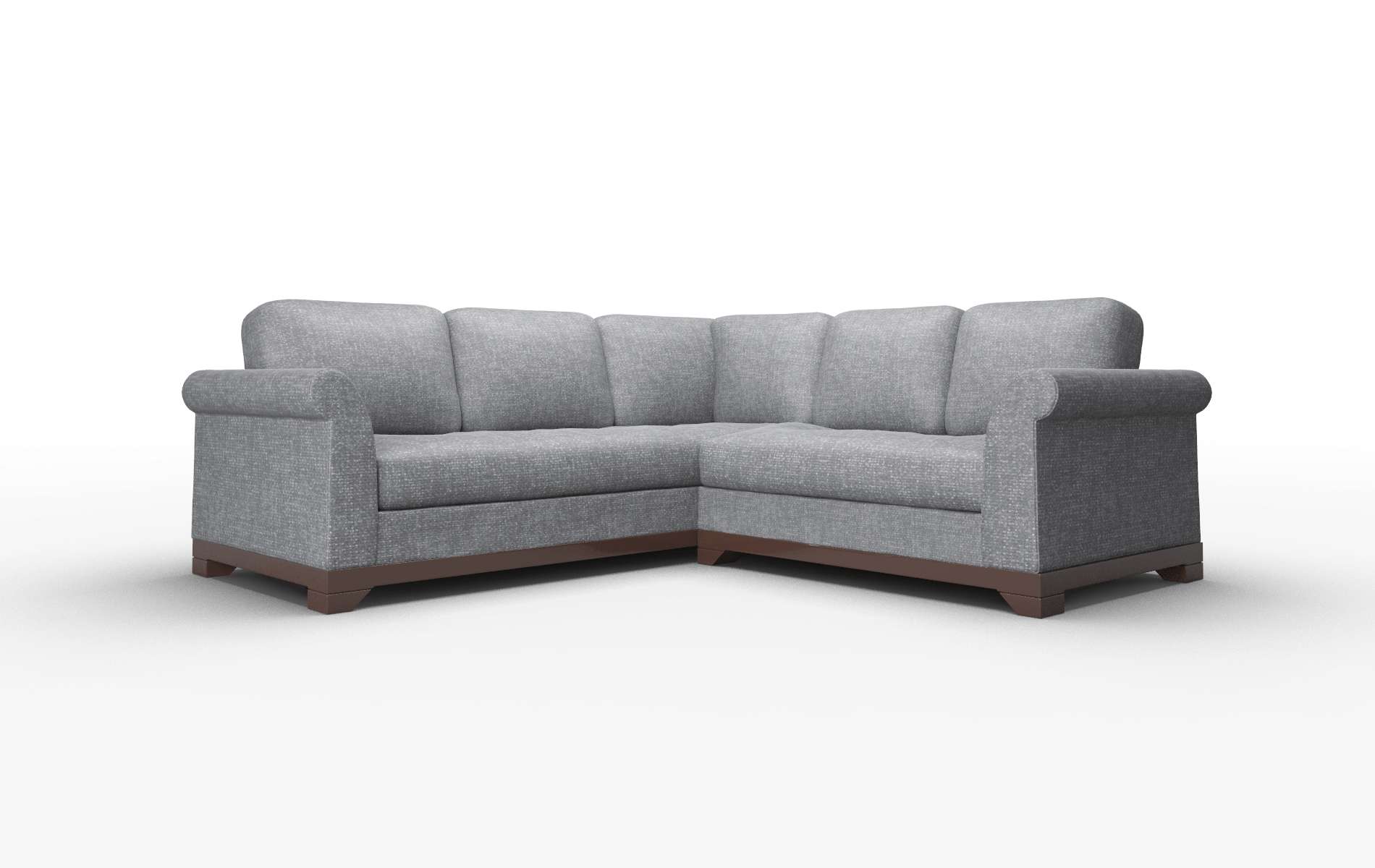 Denver Notion Graphite Sectional espresso legs 1