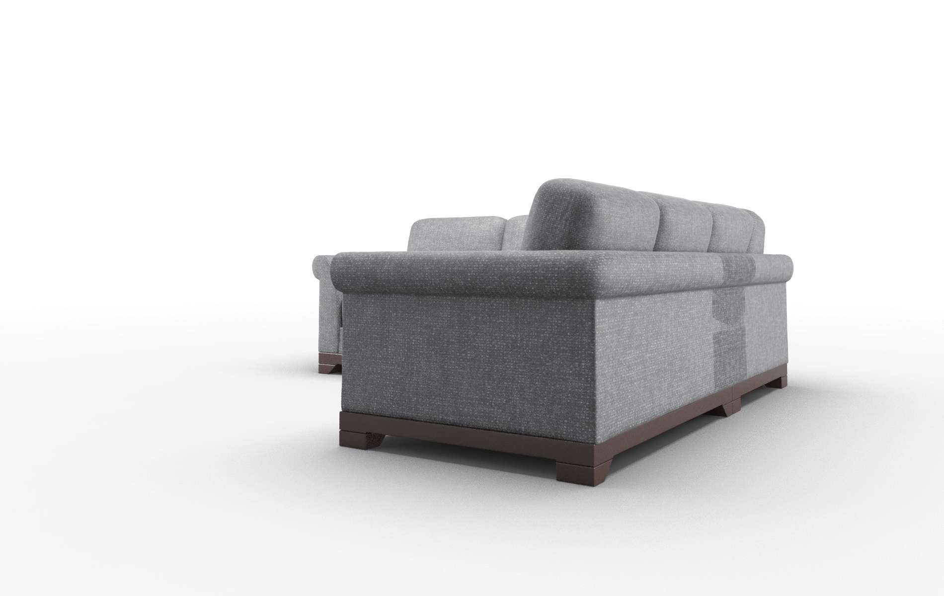Denver Notion Graphite Sectional espresso legs 4