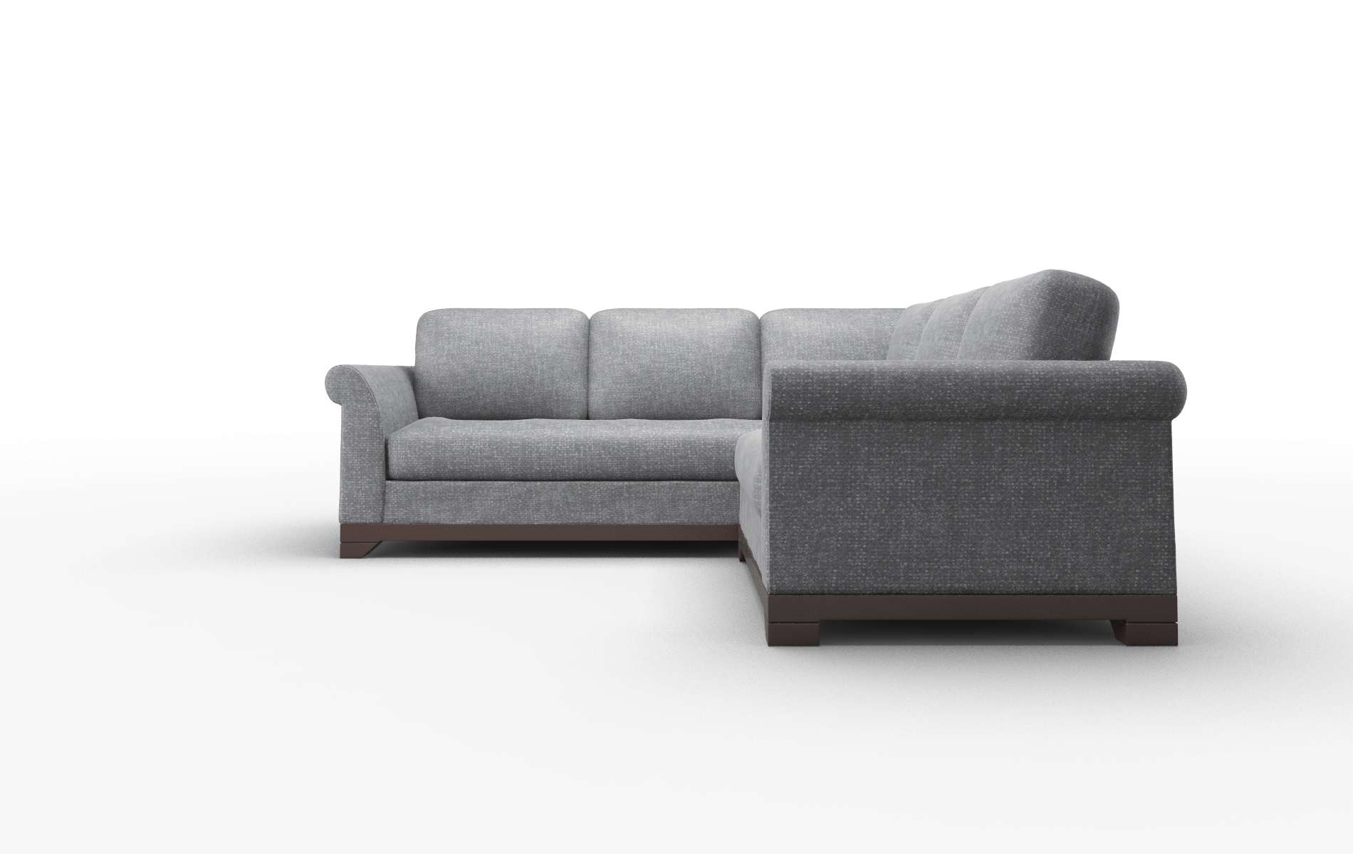 Denver Notion Graphite Sectional espresso legs 5