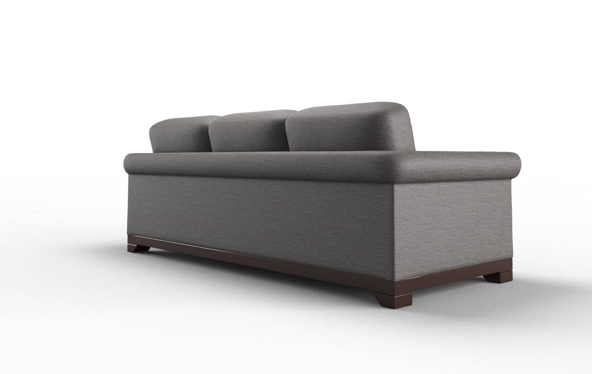Denver Oscar Charcoal Sofa espresso legs 5