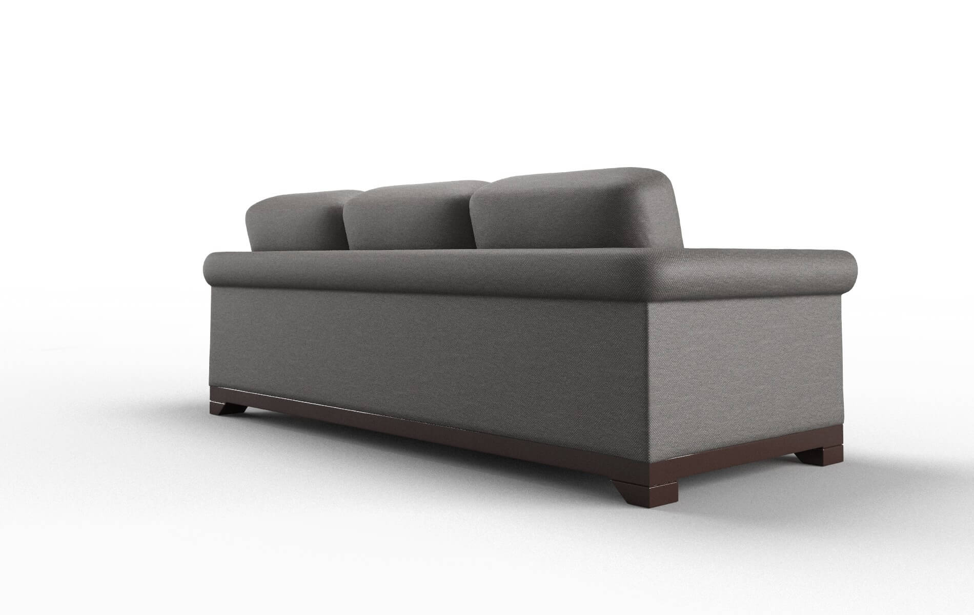 Denver Oscar Grey Sofa espresso legs 5