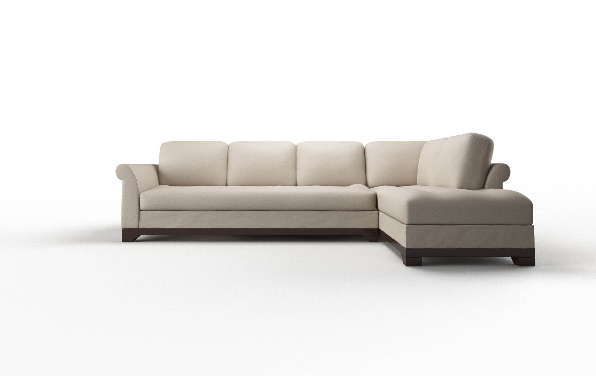 Denver Oscar Linen Panel espresso legs 1