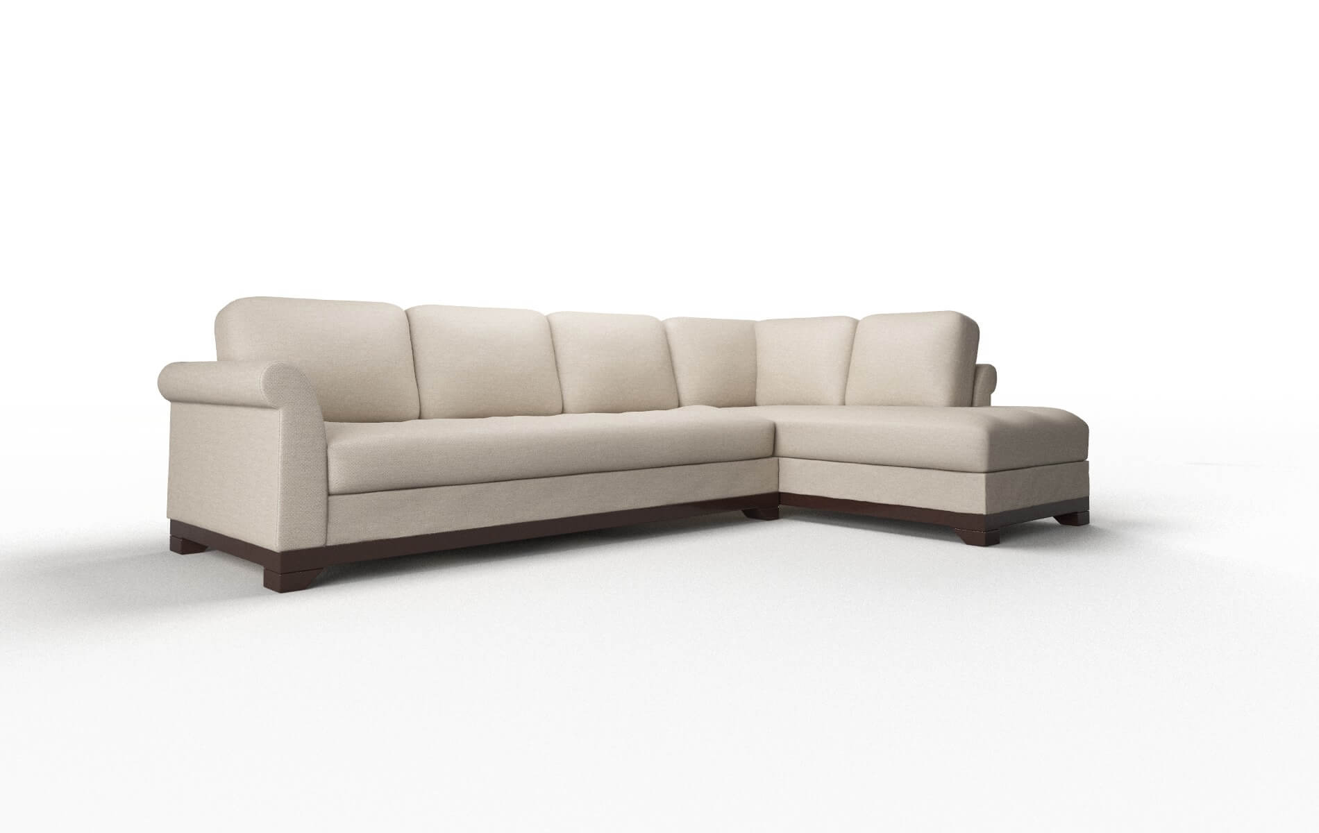 Denver Oscar Linen Panel espresso legs 2