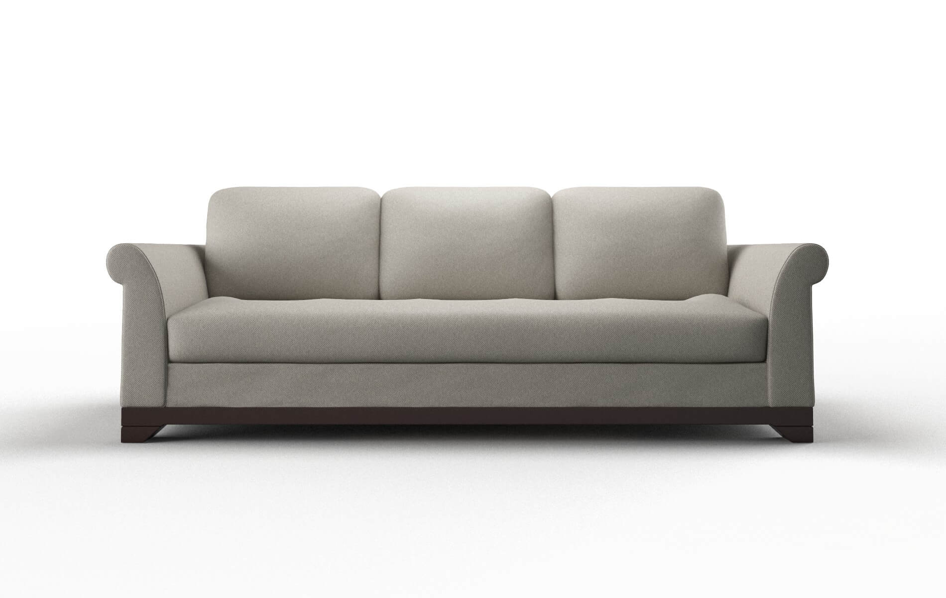 Denver Oscar Silver Sofa espresso legs 1