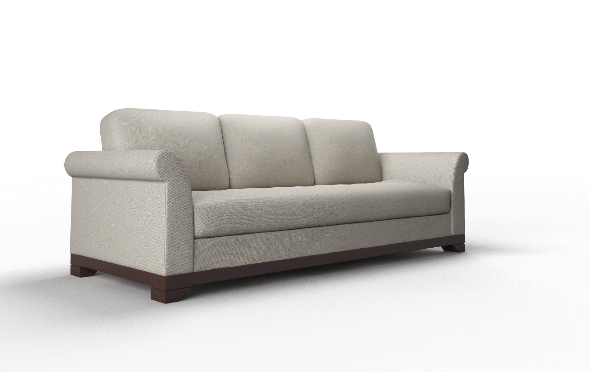 Denver Oscar Silver Sofa espresso legs 2