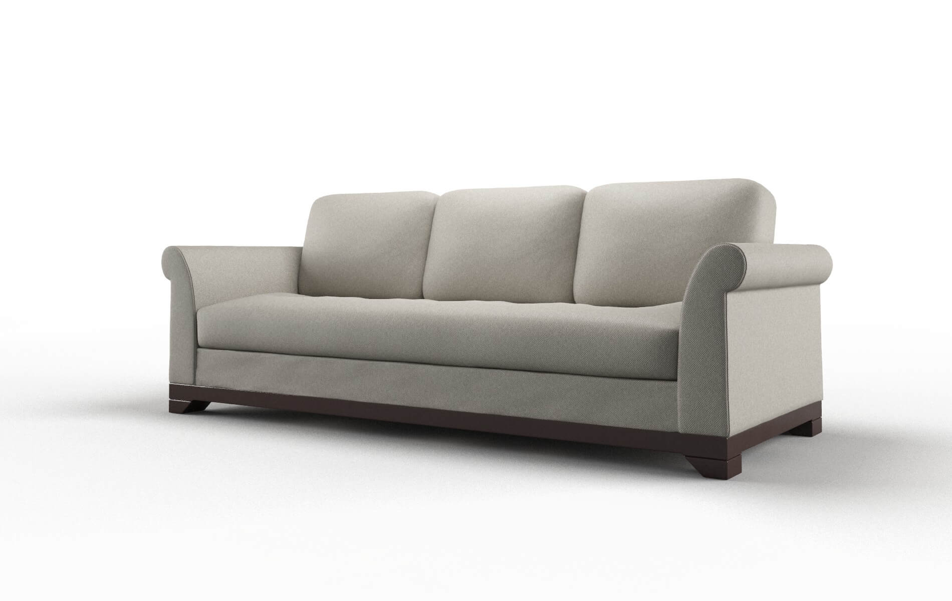 Denver Oscar Silver Sofa espresso legs 4