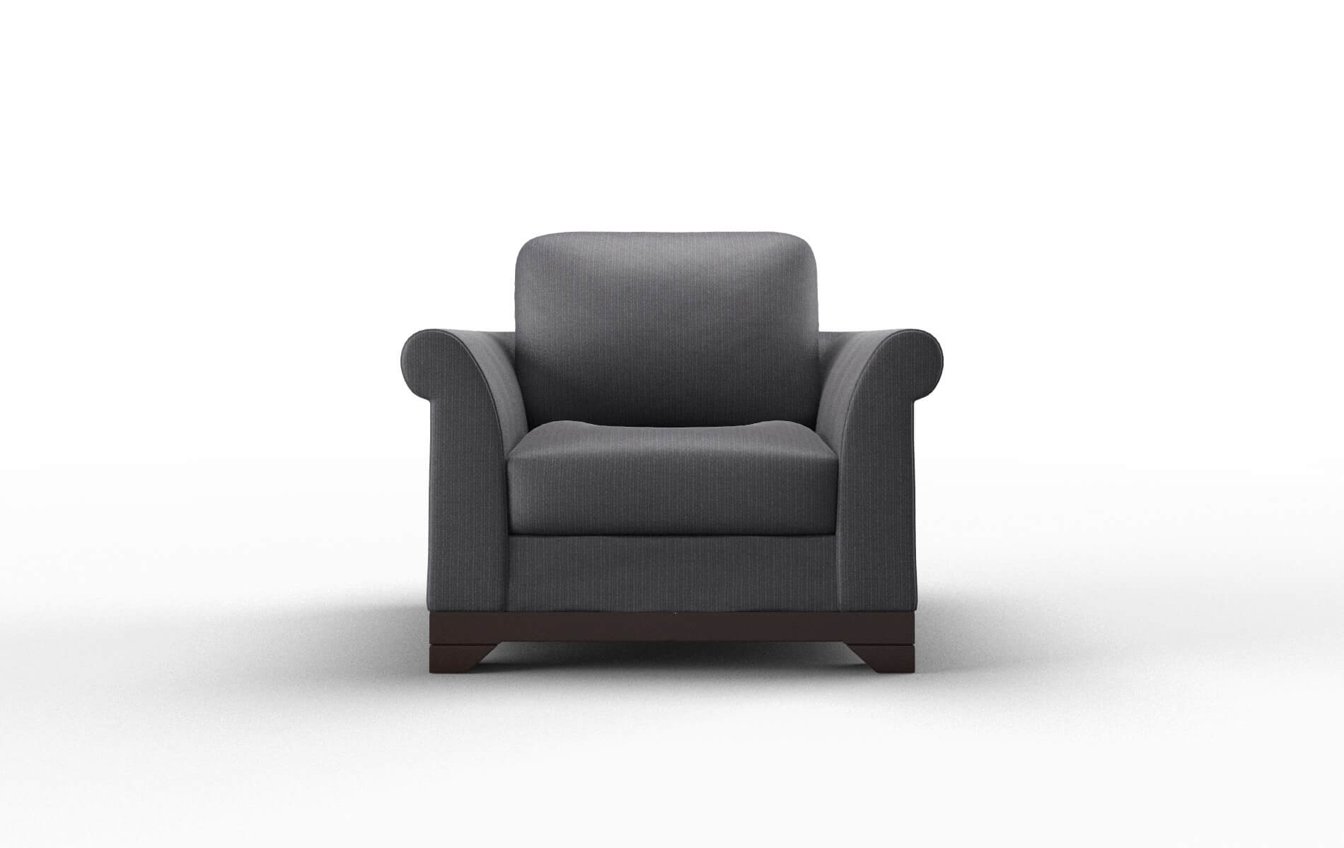 Denver Parker Charcoal Chair espresso legs 1