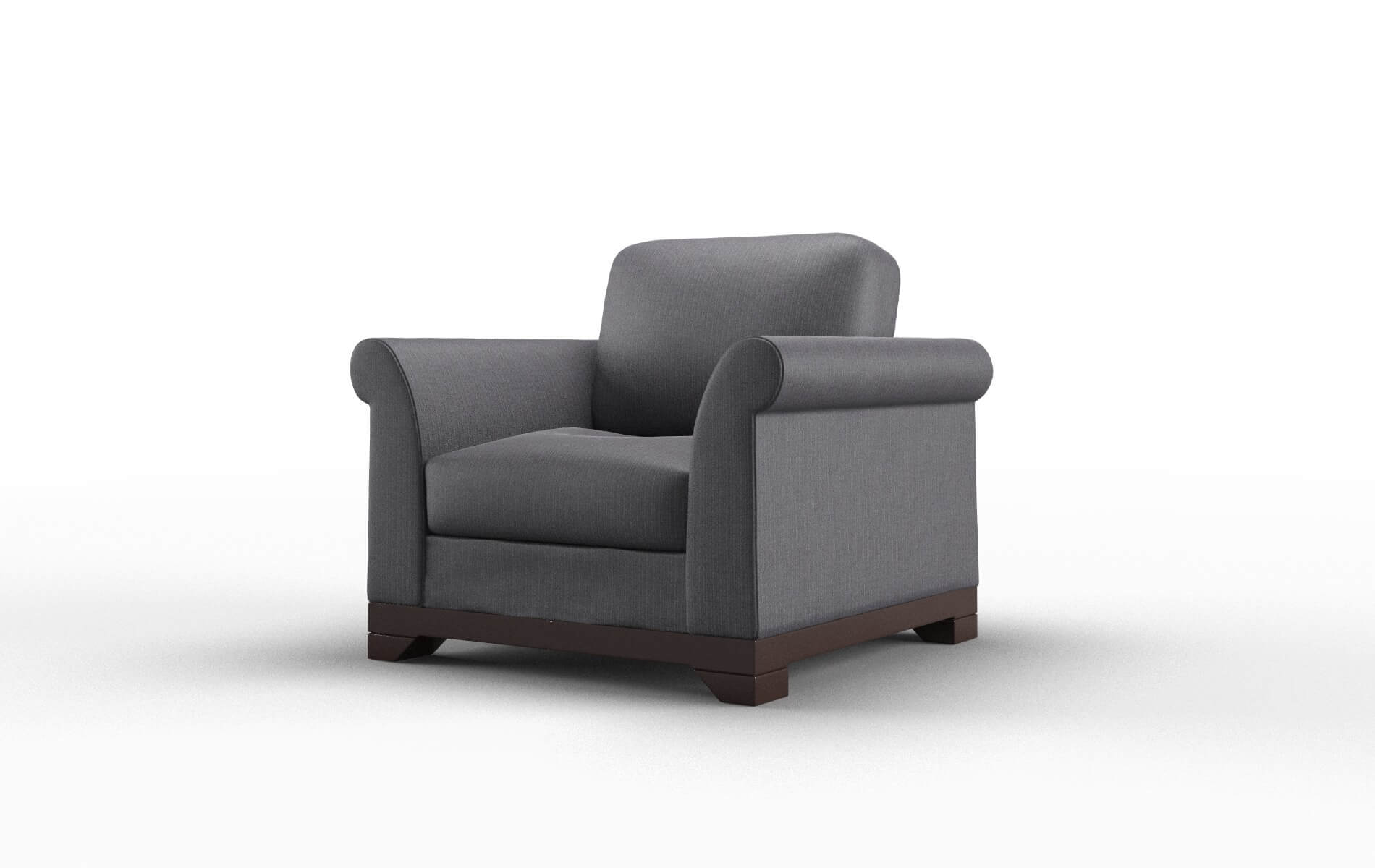 Denver Parker Charcoal Chair espresso legs 4