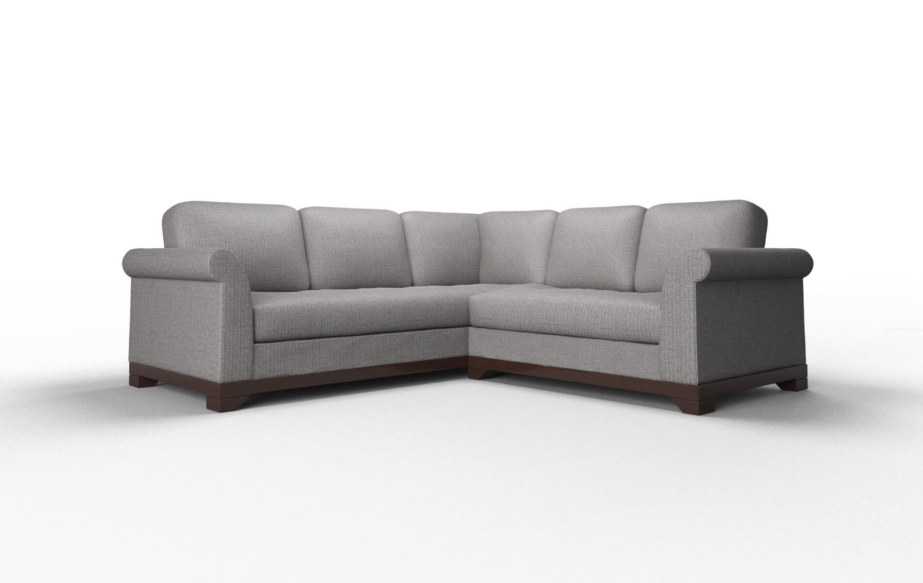 Denver Parker Graphite Sectional espresso legs 1