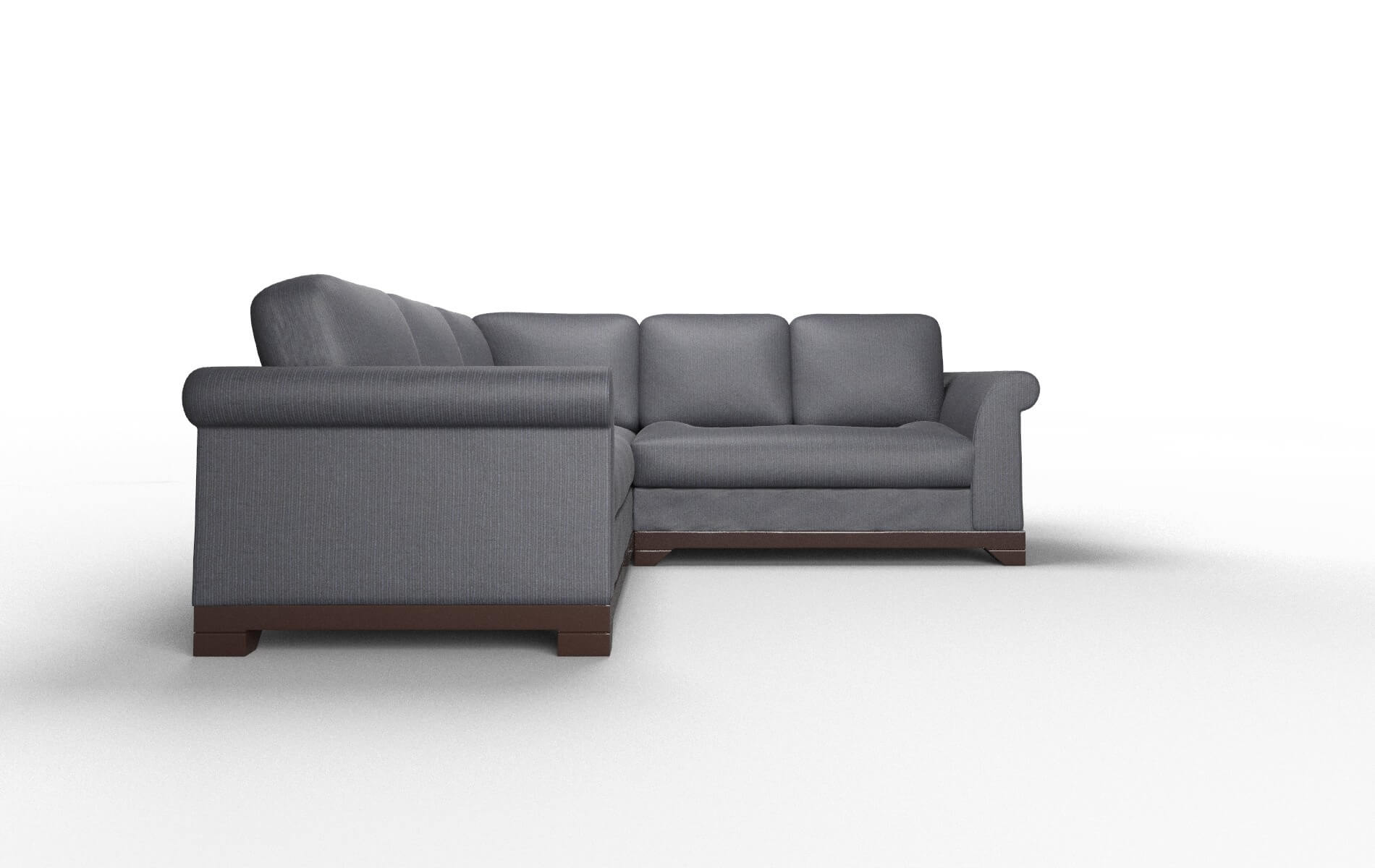 Denver Parker Midnight Sectional espresso legs 2