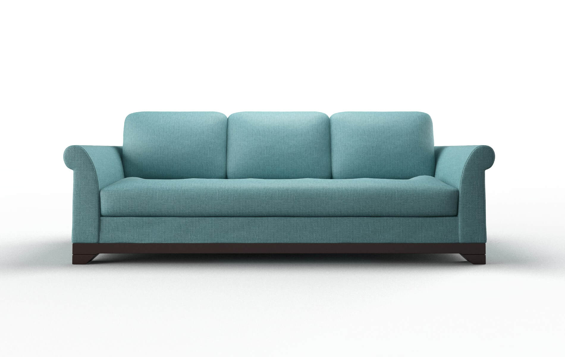 Denver Parker Turquoise Sofa espresso legs 1