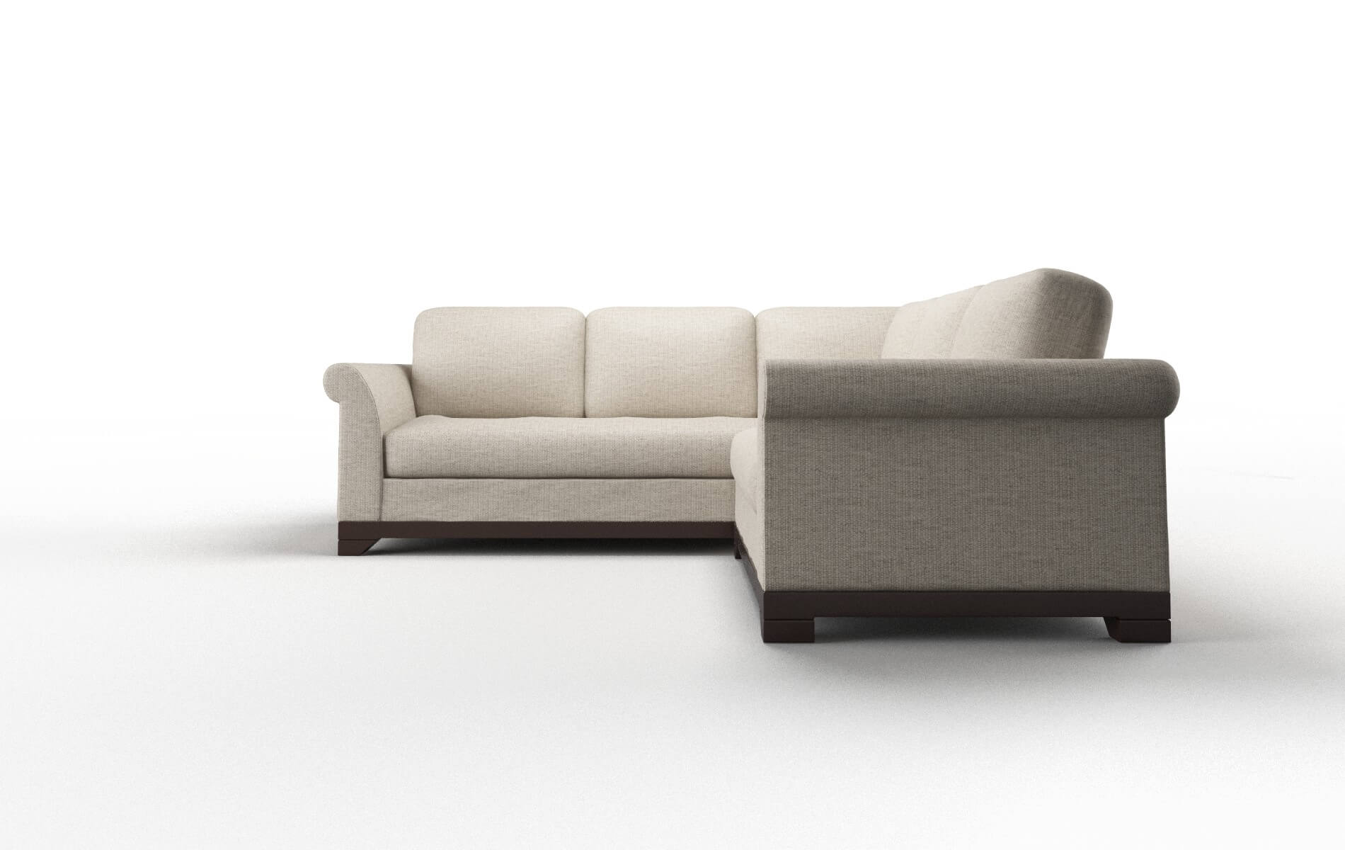 Denver Parker Wheat Sectional espresso legs 5