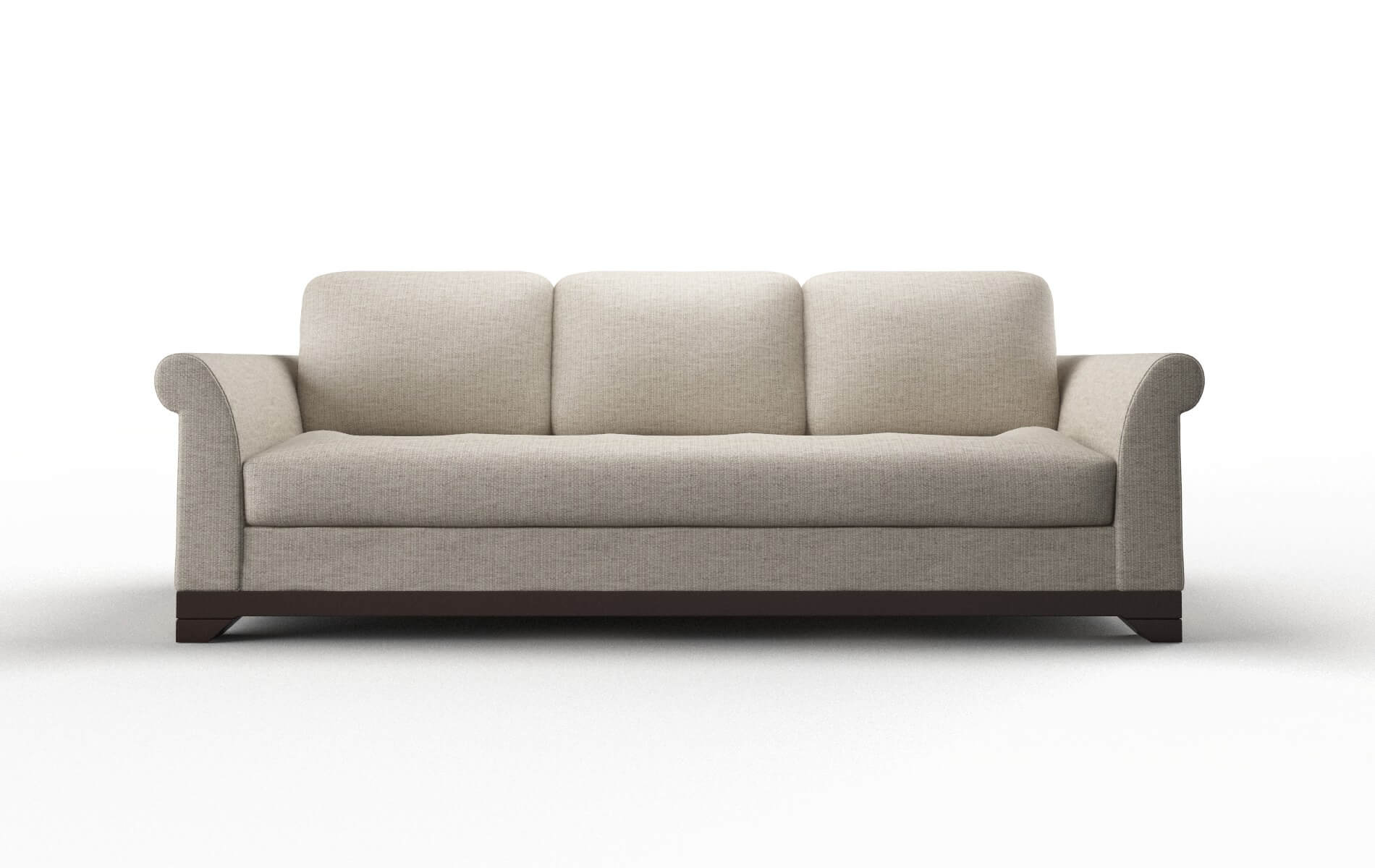 Denver Parker Wheat Sofa espresso legs 1