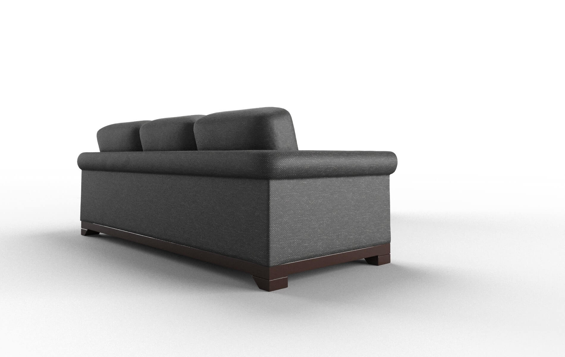 Denver Phoenix Charcoal Sectional espresso legs 3