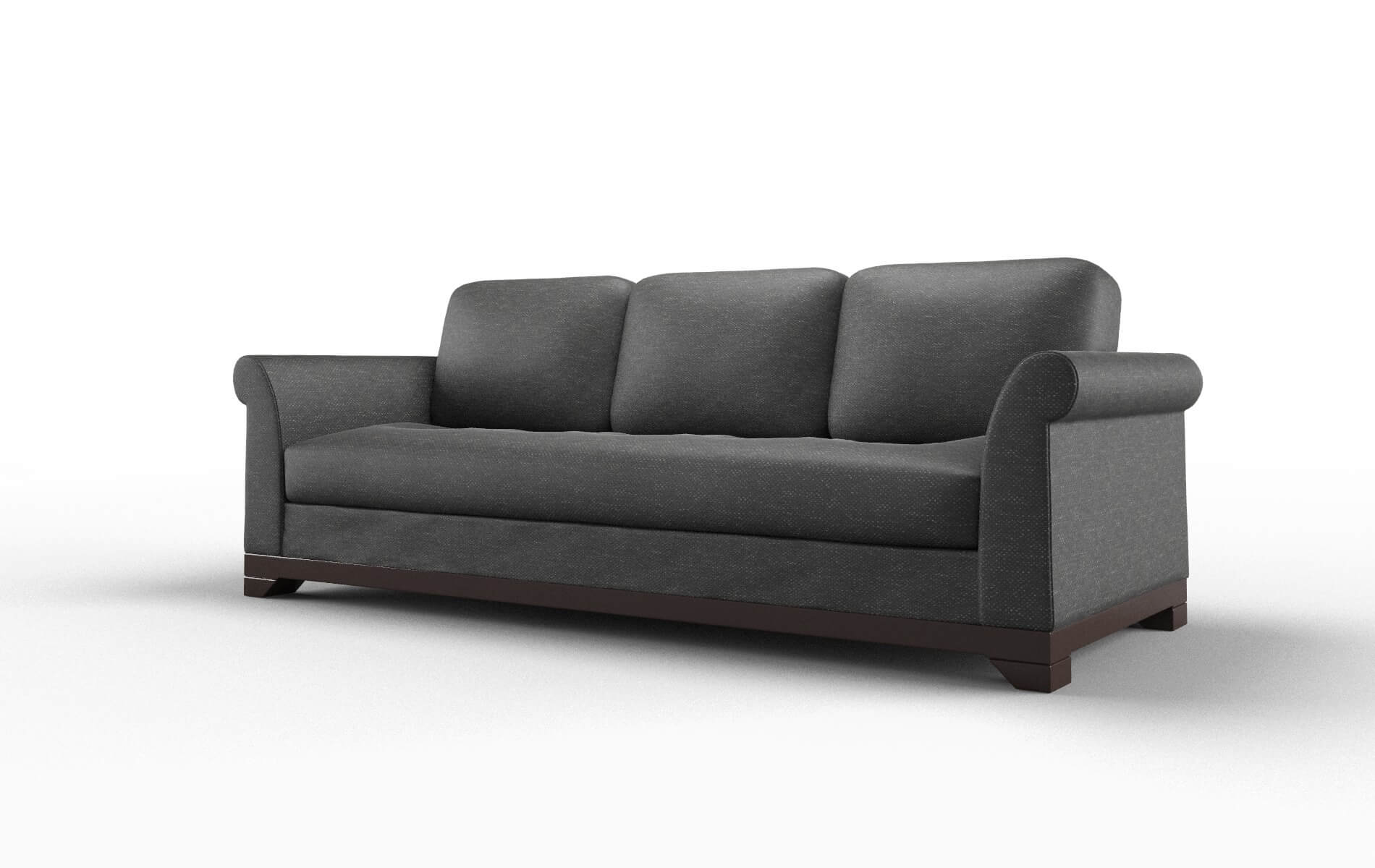 Denver Phoenix Charcoal Sofa espresso legs 4