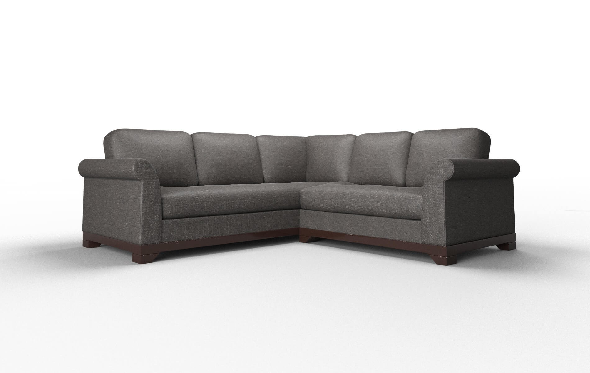 Denver Phoenix Chocolate Sectional espresso legs 1