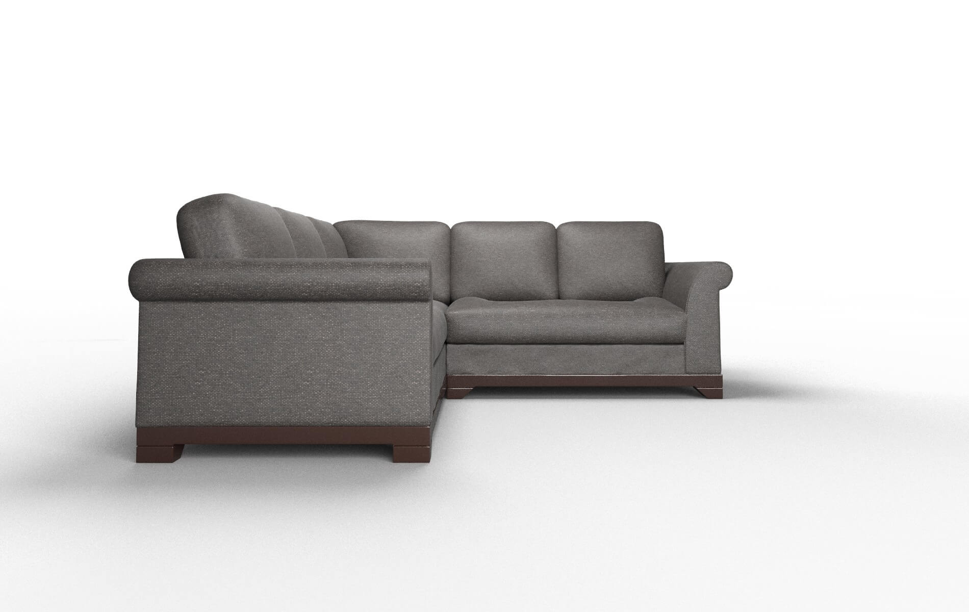 Denver Phoenix Chocolate Sectional espresso legs 2