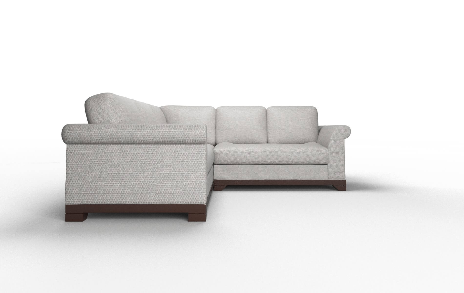 Denver Phoenix Smoke Sectional espresso legs 2