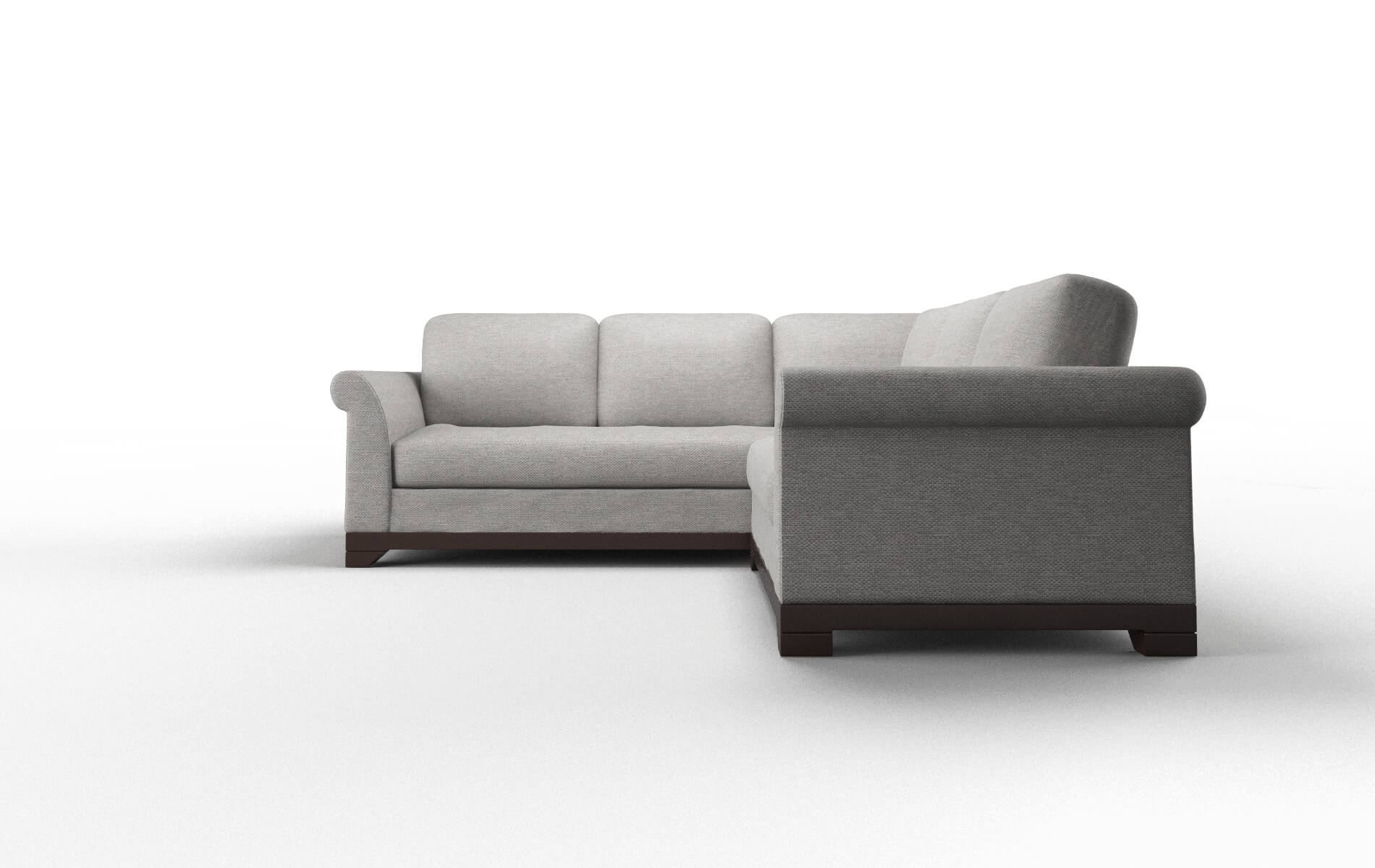 Denver Phoenix Smoke Sectional espresso legs 5