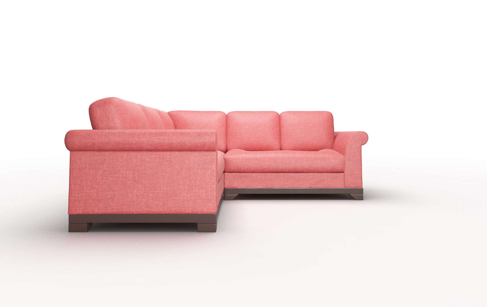 Denver Portland Berry Sectional espresso legs 2