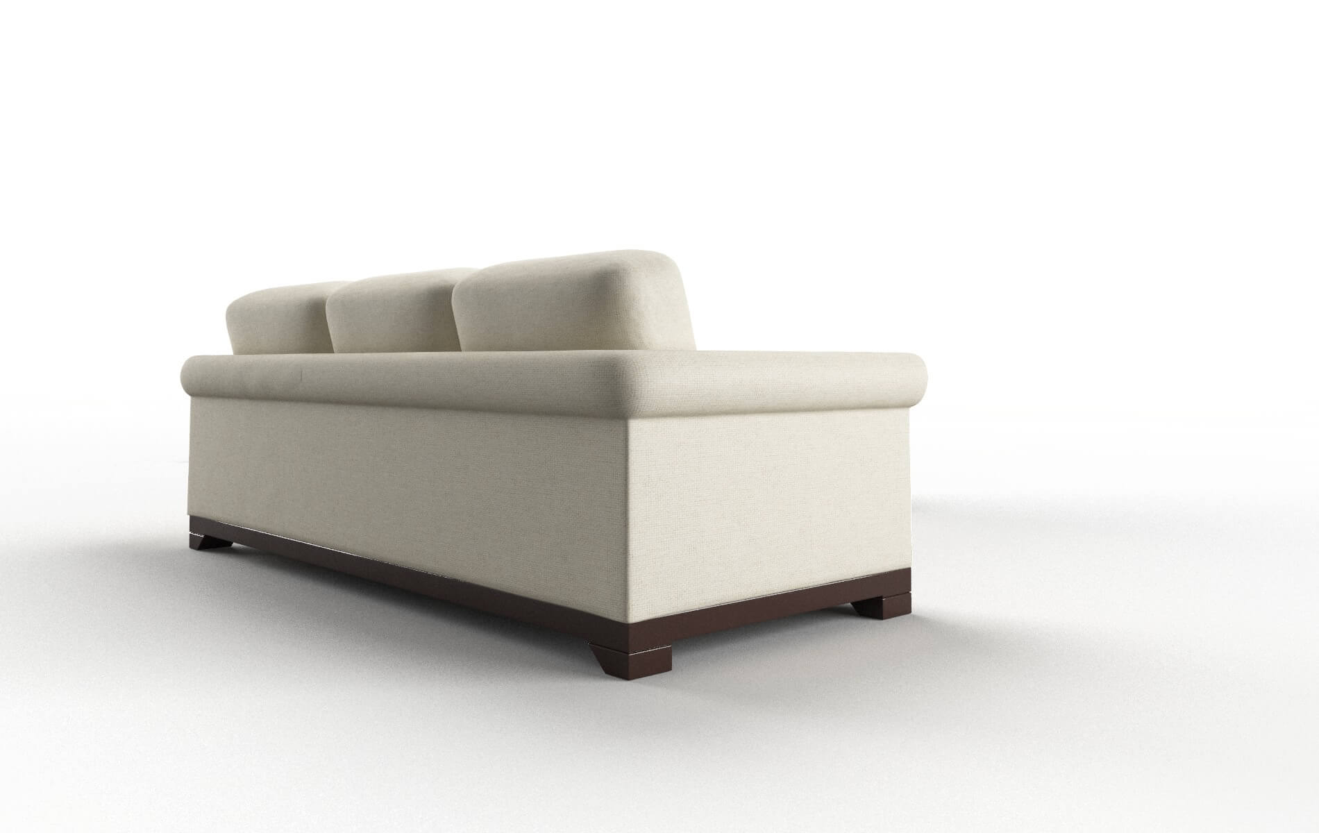 Denver Redondo Oyster Sectional espresso legs 3