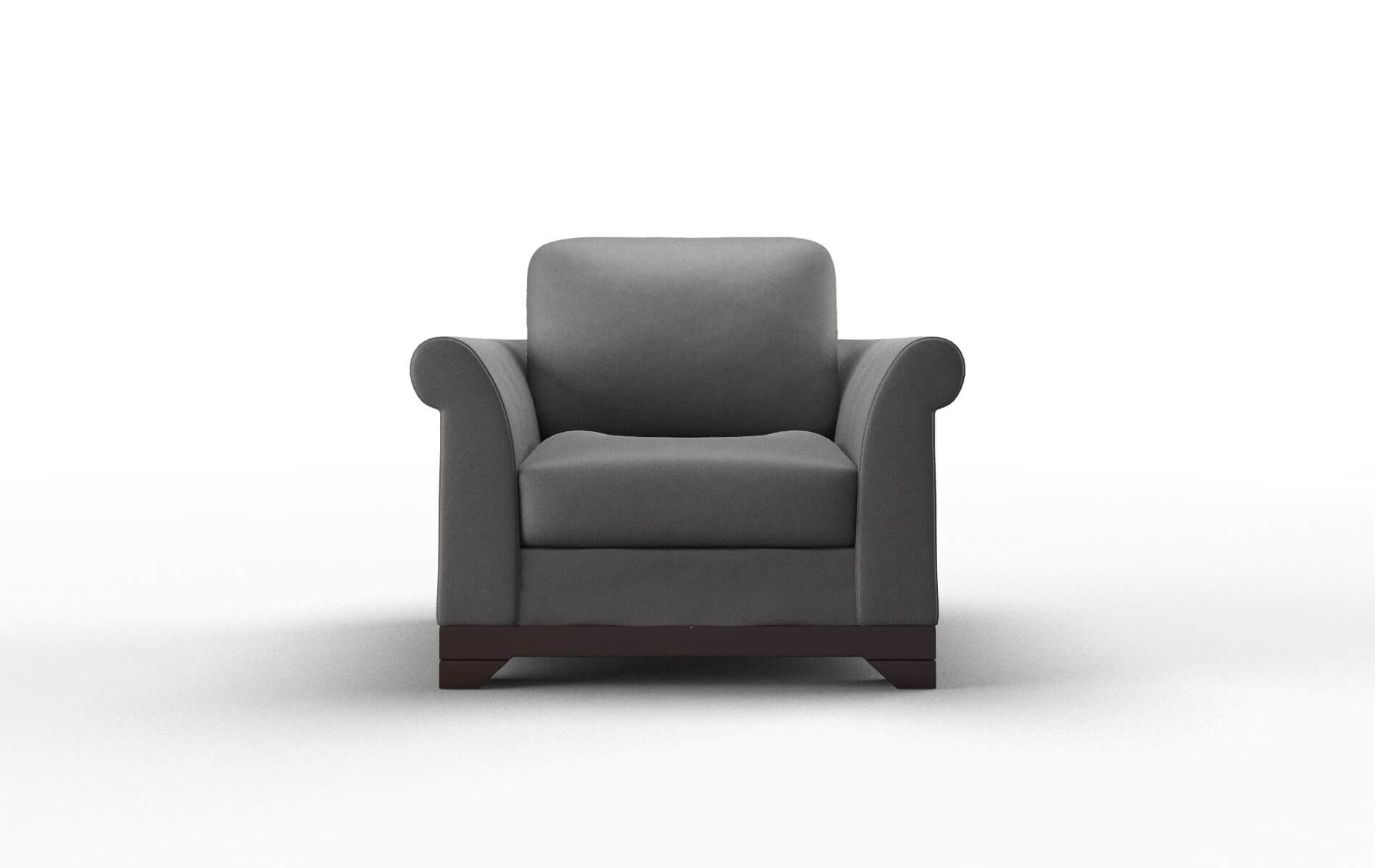 Denver Rocket charcoal Chair Espresso Legs  1