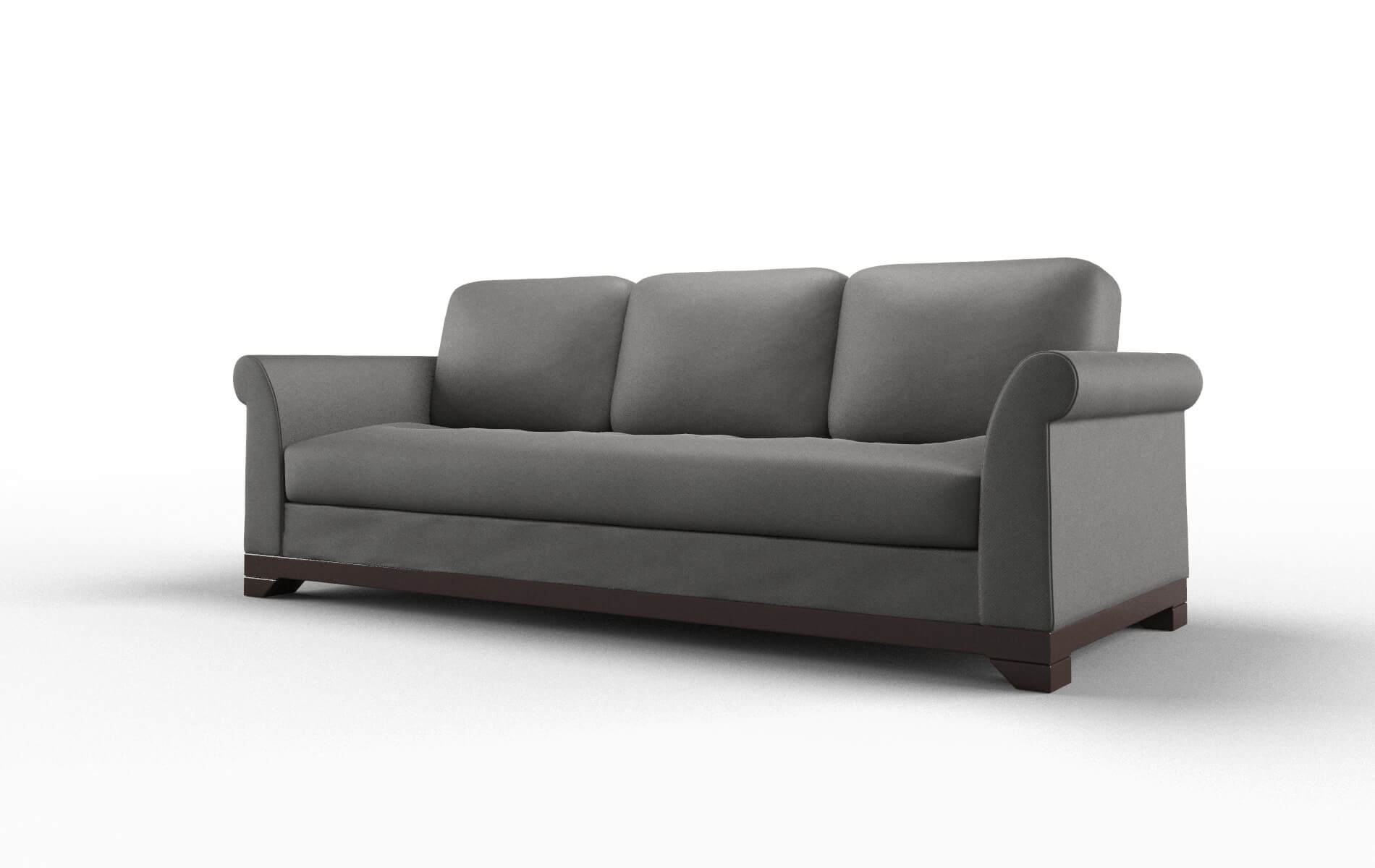 Denver Rocket Charcoal Sofa espresso legs 4