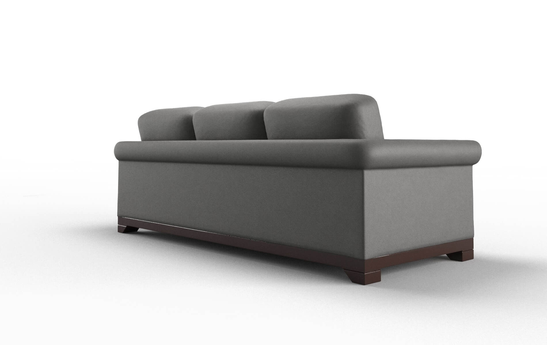 Denver Rocket Charcoal Sofa espresso legs 5