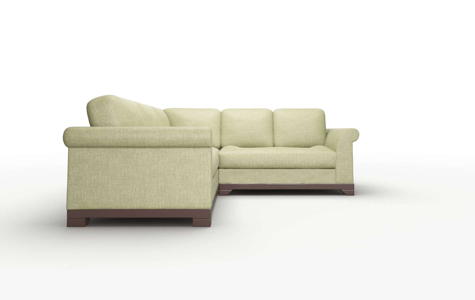 Denver Rocket Evergreen Sectional espresso legs 2