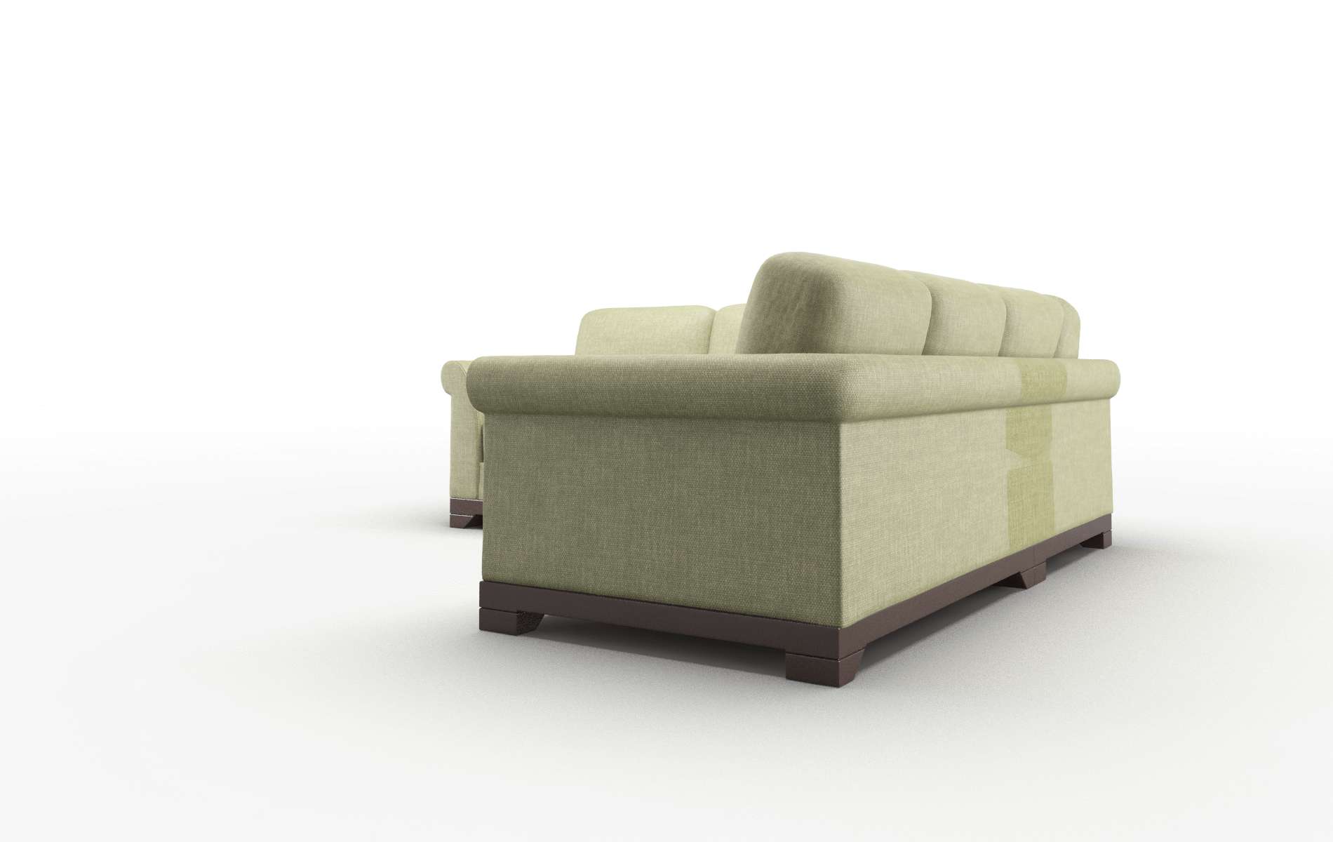 Denver Rocket Evergreen Sectional espresso legs 4