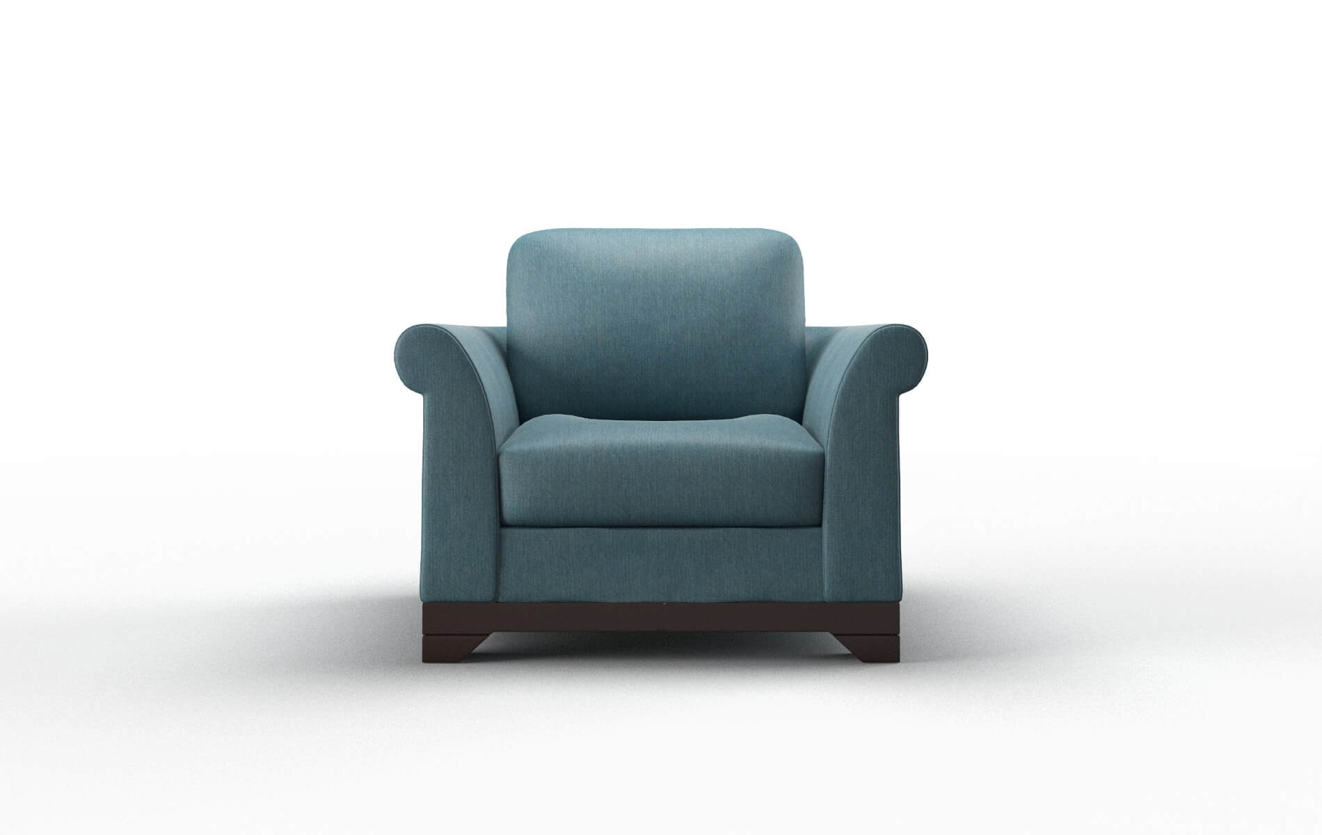 Denver Royale Electric_blue chair espresso legs
