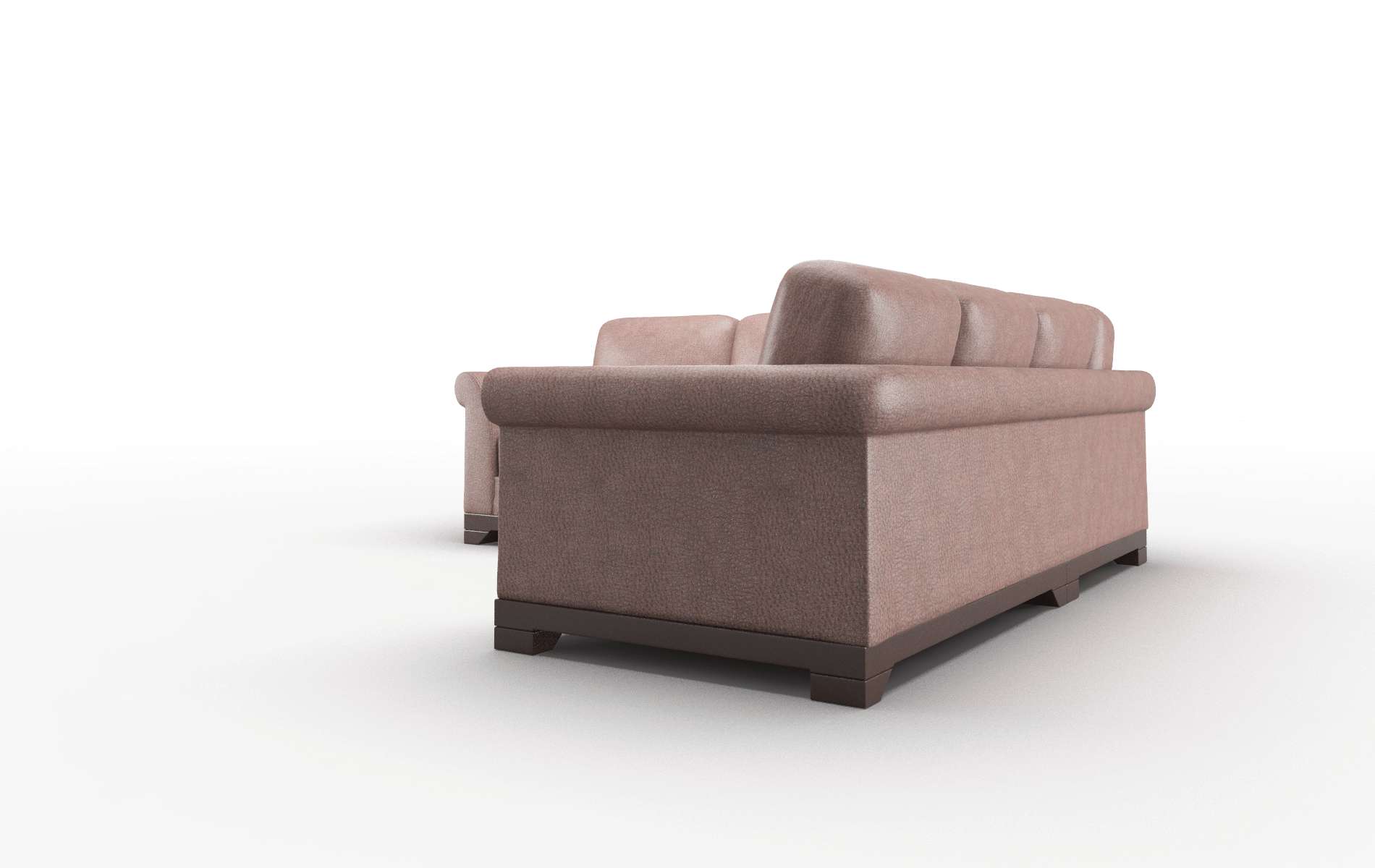 Denver Royale Mocha Sectional espresso legs 4