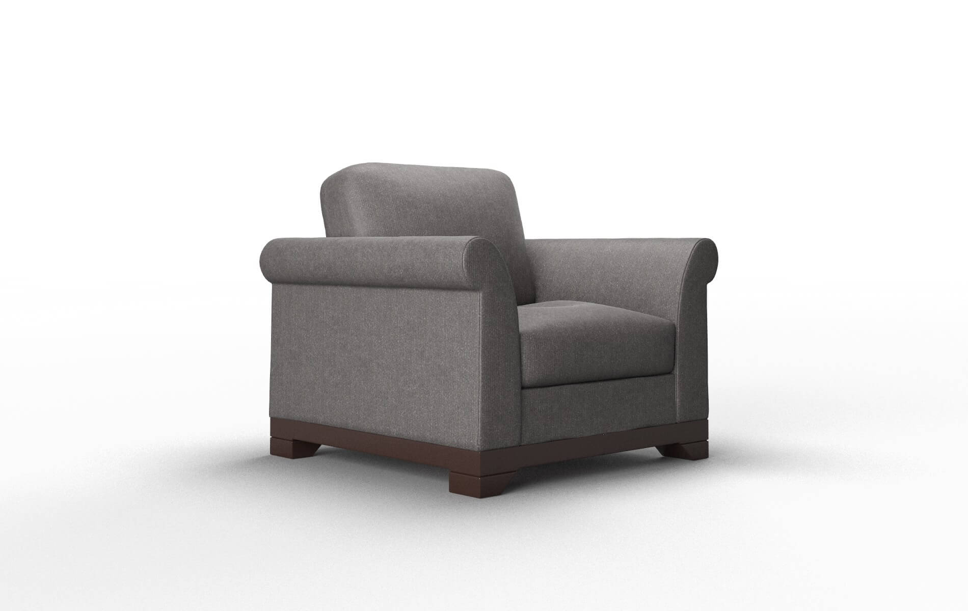 Denver Sasha Grey Chair espresso legs 2