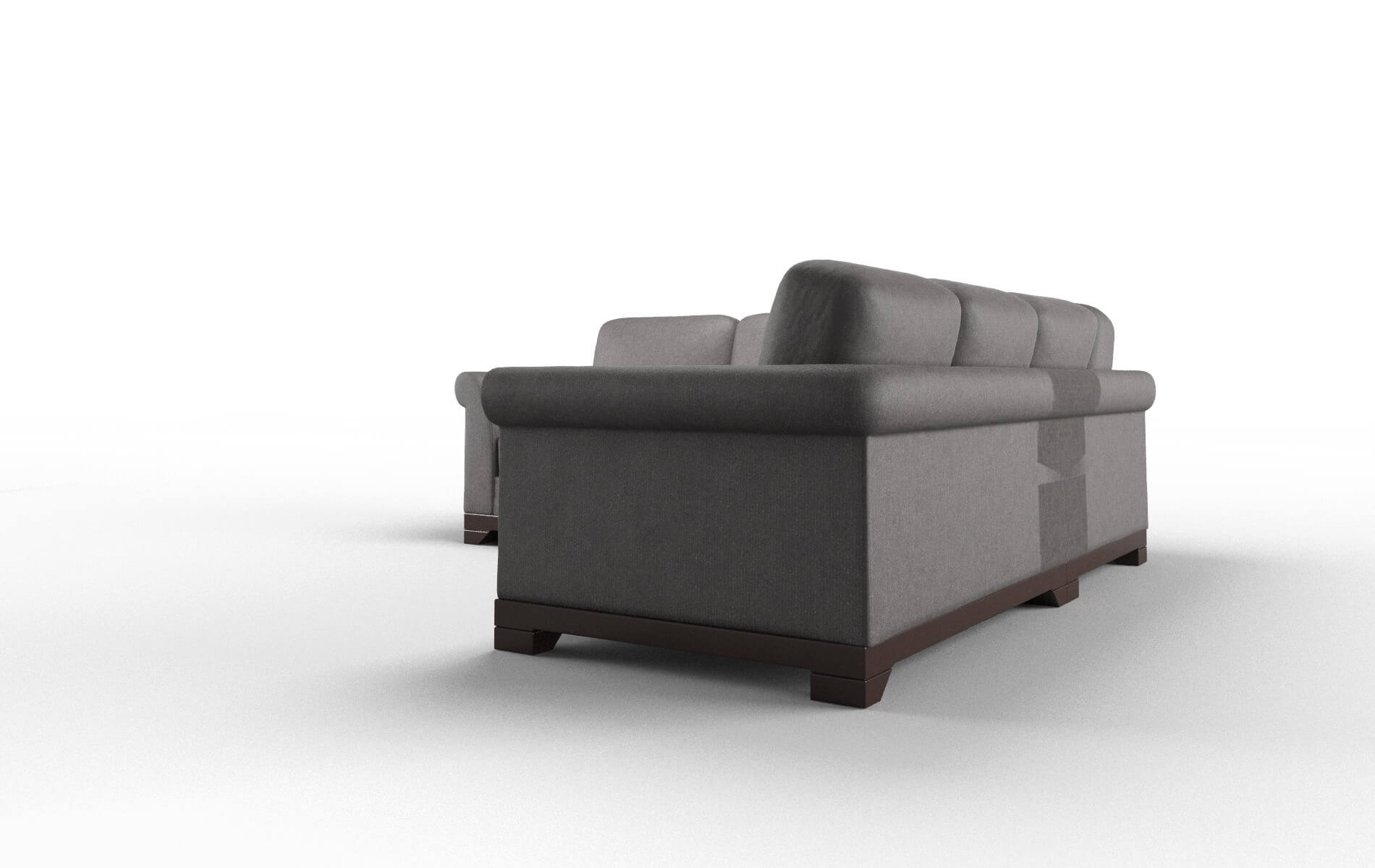 Denver Sasha Grey Sectional espresso legs 4