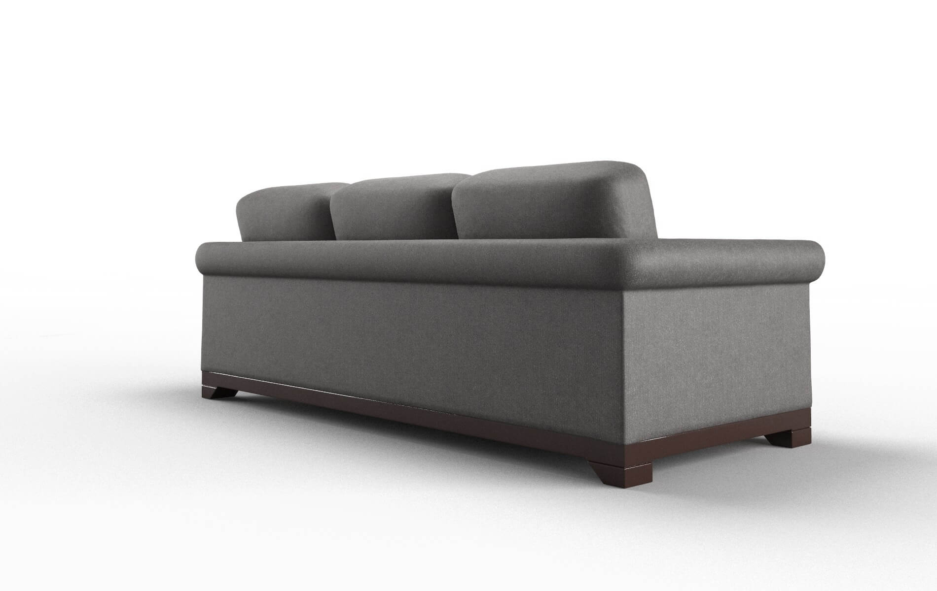 Denver Sasha Grey Sofa espresso legs 5