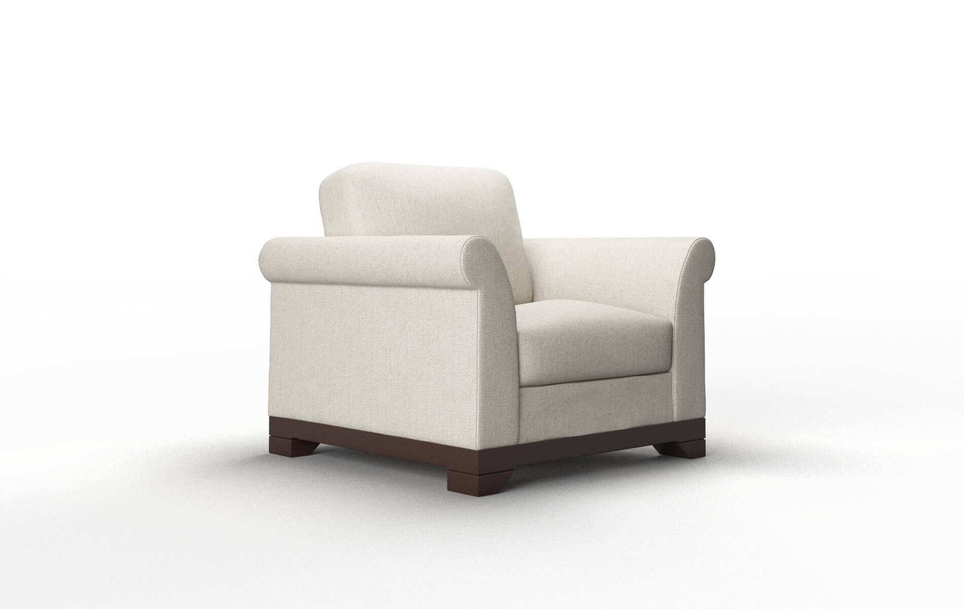 Denver Sasha Linen Chair espresso legs 2